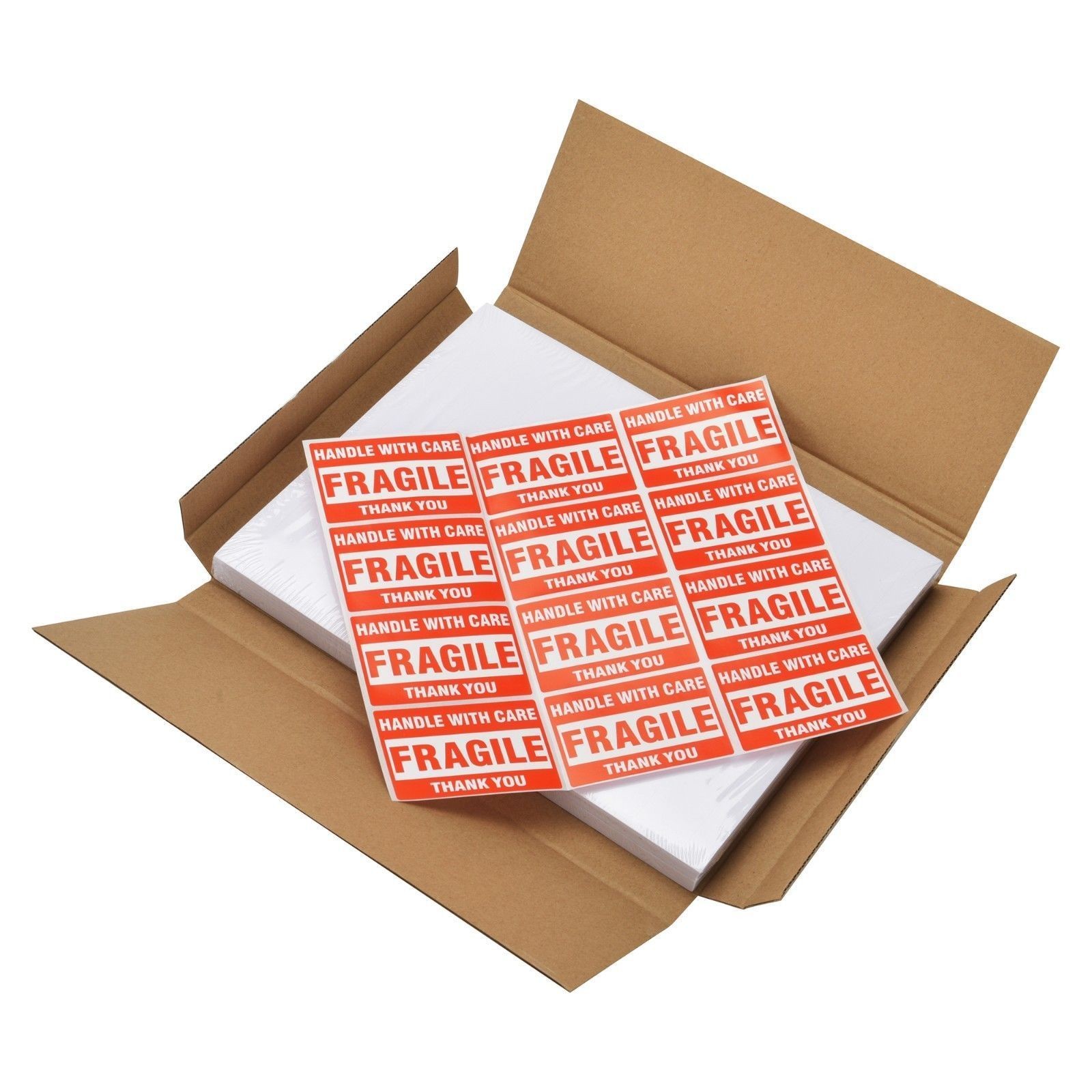 200 Half Sheet Shipping Labels 8.5×5.5 Rounded Corner Self Adhesive 2 Per Sheet