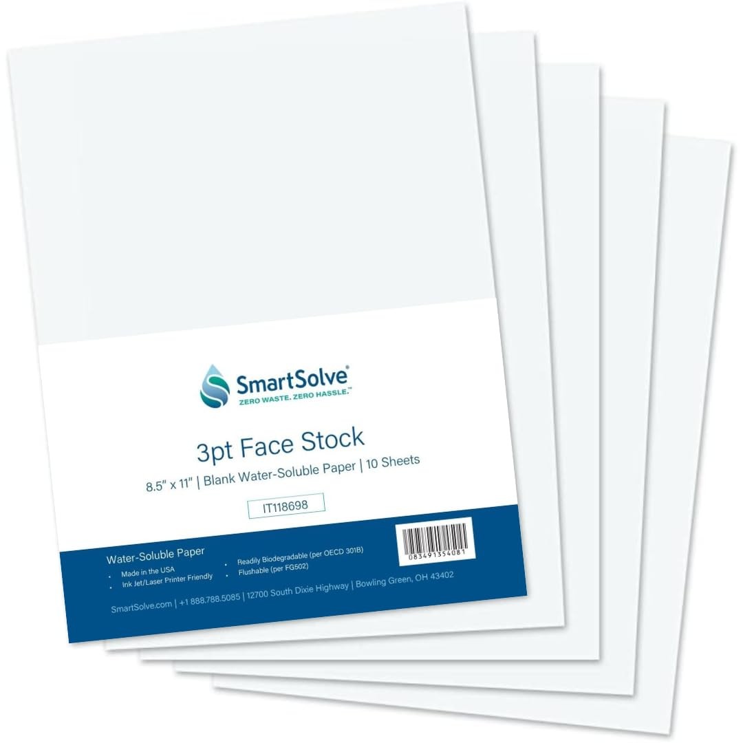 3 pt Water Soluble Paper | Dissolves Quickly in Water | Biodegradable | Eco Fri