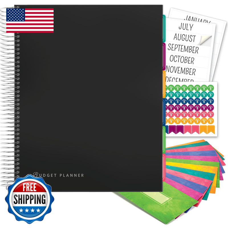 Global Printed Products Budget Planner Monthly Bill Organizer 12 Envelopes And