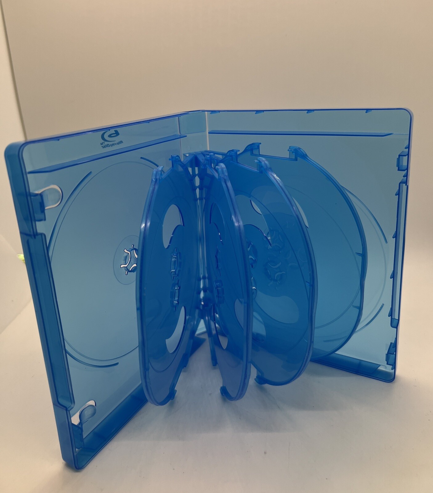 5 PCS NEW 24mm Blu-Ray 10-Disc Case With BluRay Logo, Sleeve, BRBL2410