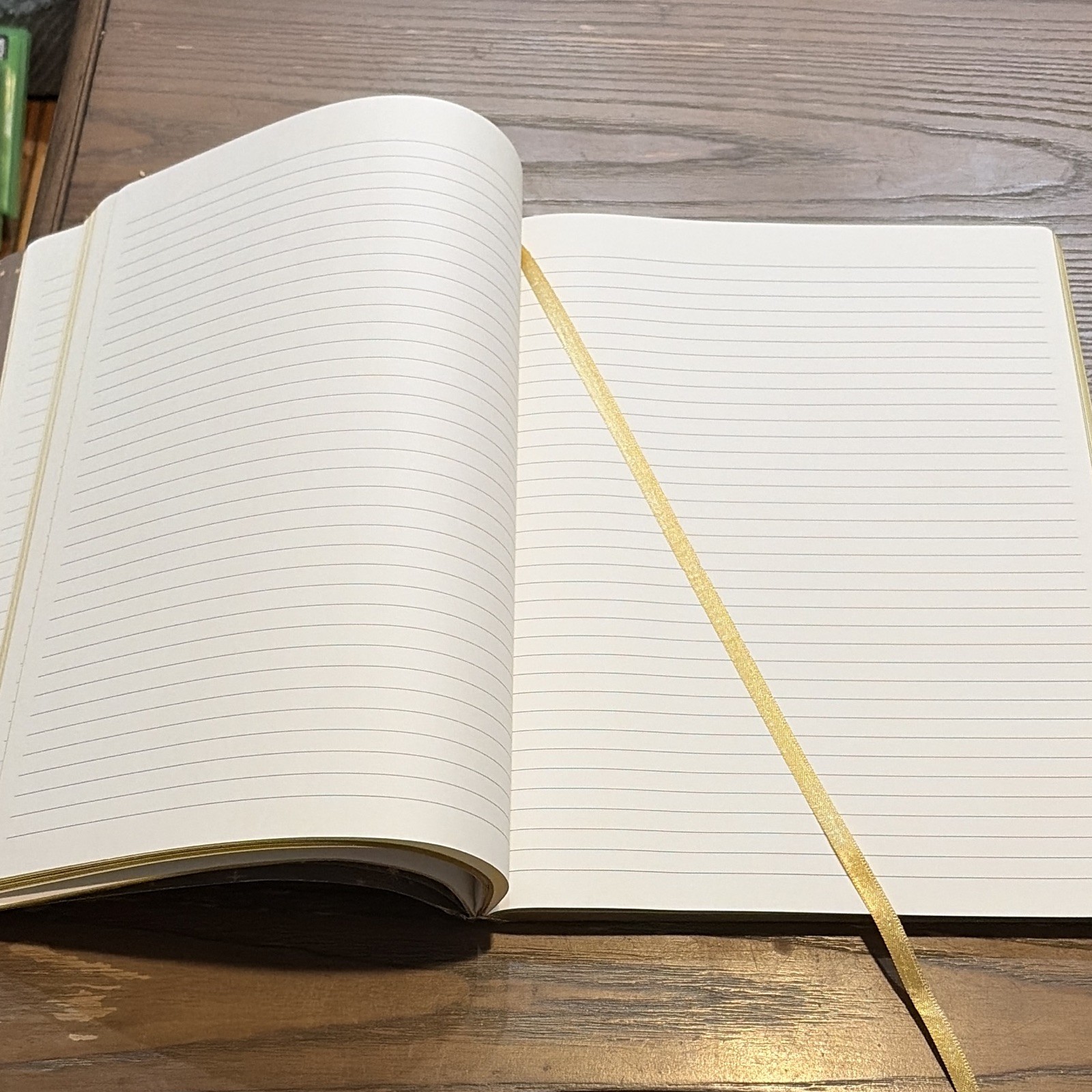Blue & Gold Celestial Moon & Stars Lined Journal Notebook w/ Ribbon Bookmark