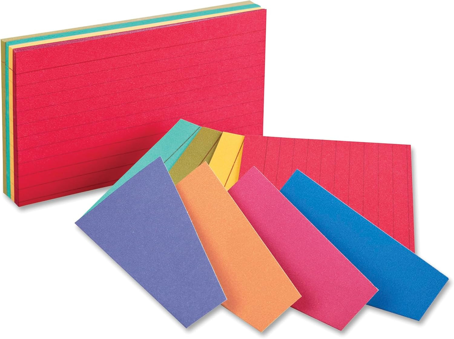 Extreme Index Cards, 3 x 5 Inches, Assorted Colors, 100 per pack (04736)