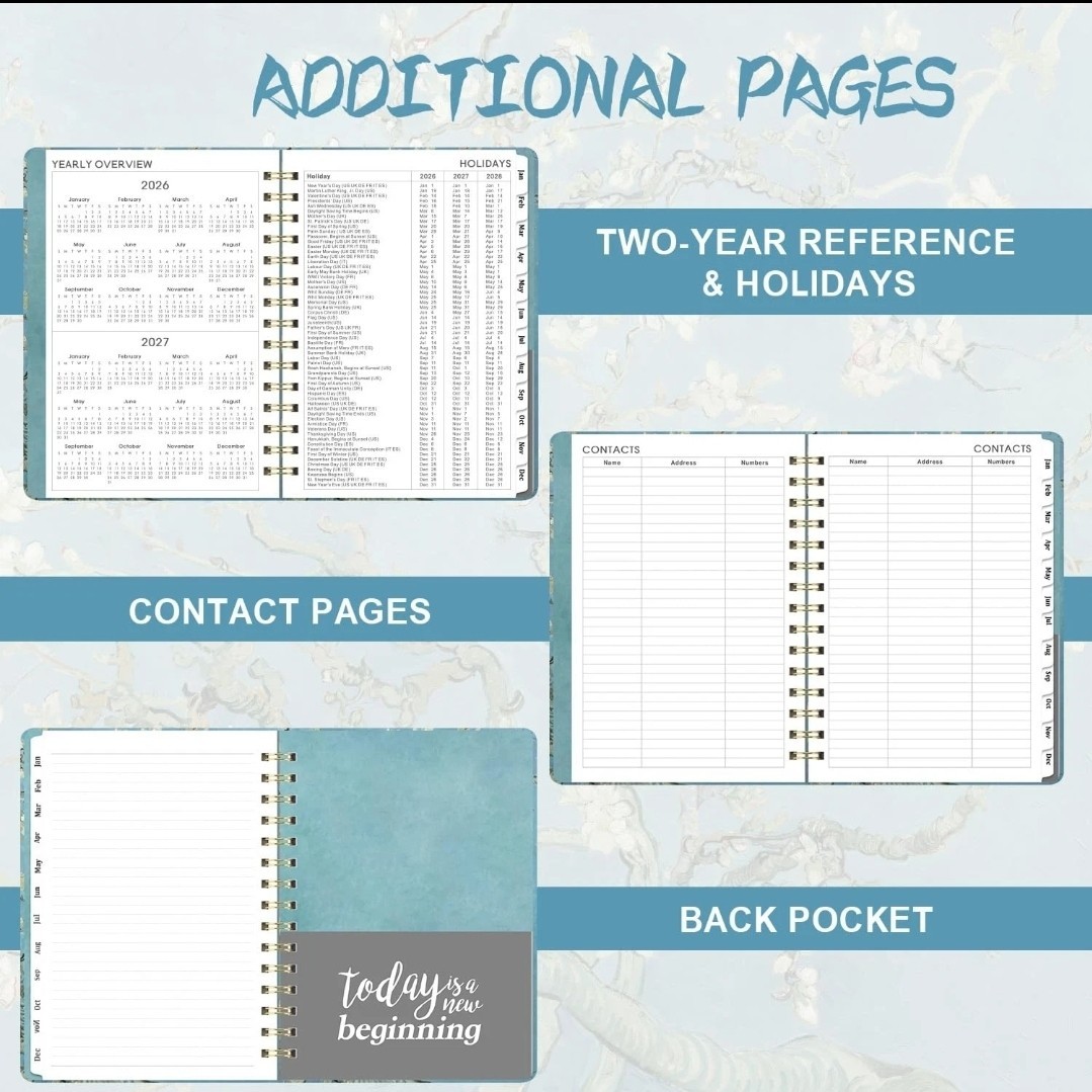 2025 Planner Weekly and Monthly Planner 2025, 6.4″ x 8.5″, Jan – Dec 2025, Calen