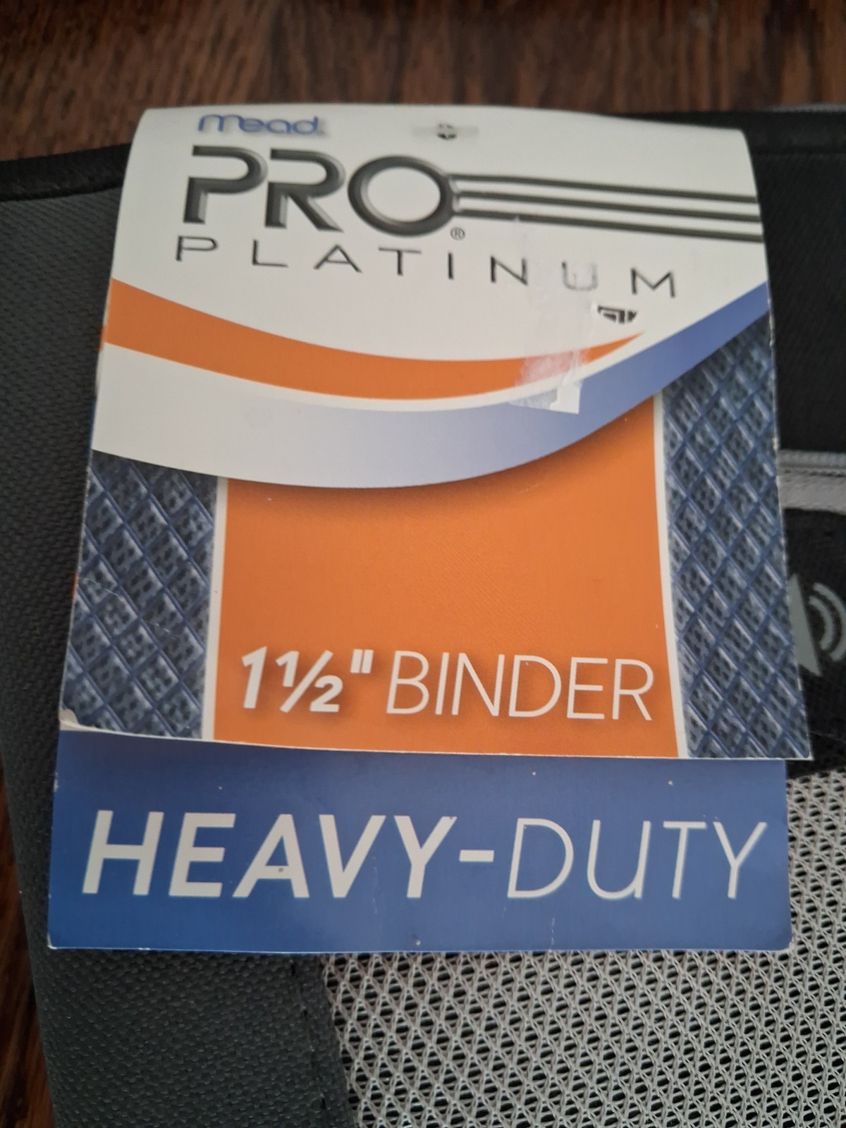 Mead PRO Platinum Heavy-Duty Zipper Binder 1.5″ Capacity Gray/Black