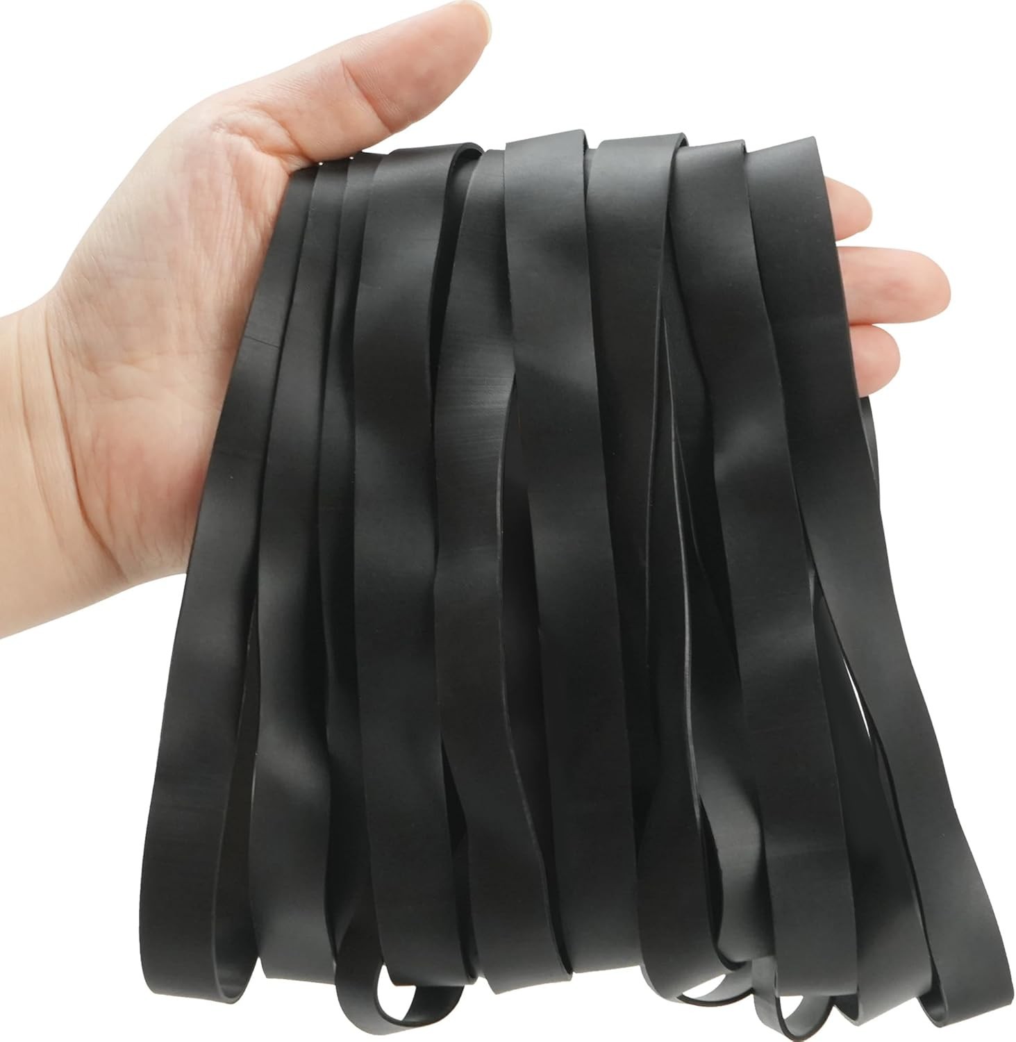 Large Rubber Bands, 30Pcs Size 107 Big Wide Elastic Bands, Heavy Duty Black L…