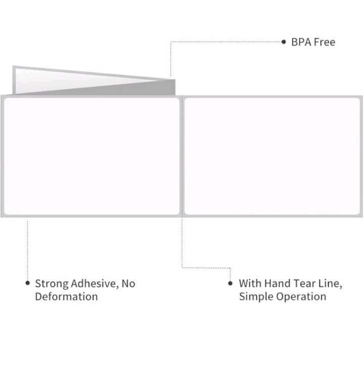 6000 4×6 Fanfold Thermal Shipping Labels UPS CERTIFIED / USPS fits most printers