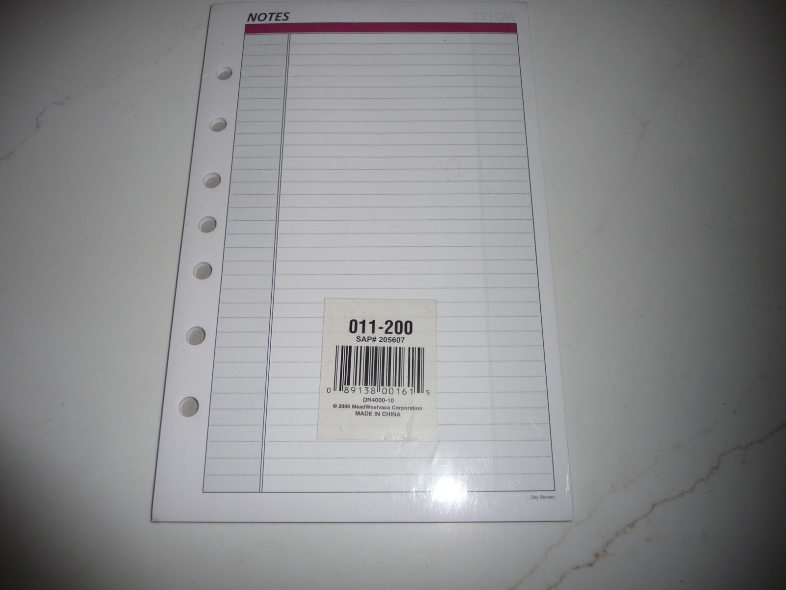 DAY RUNNER DAILY NOTE PAGES REFILL SHEETS-Pack of 30-8.5×5.5″ #011-200-FREE SHIP