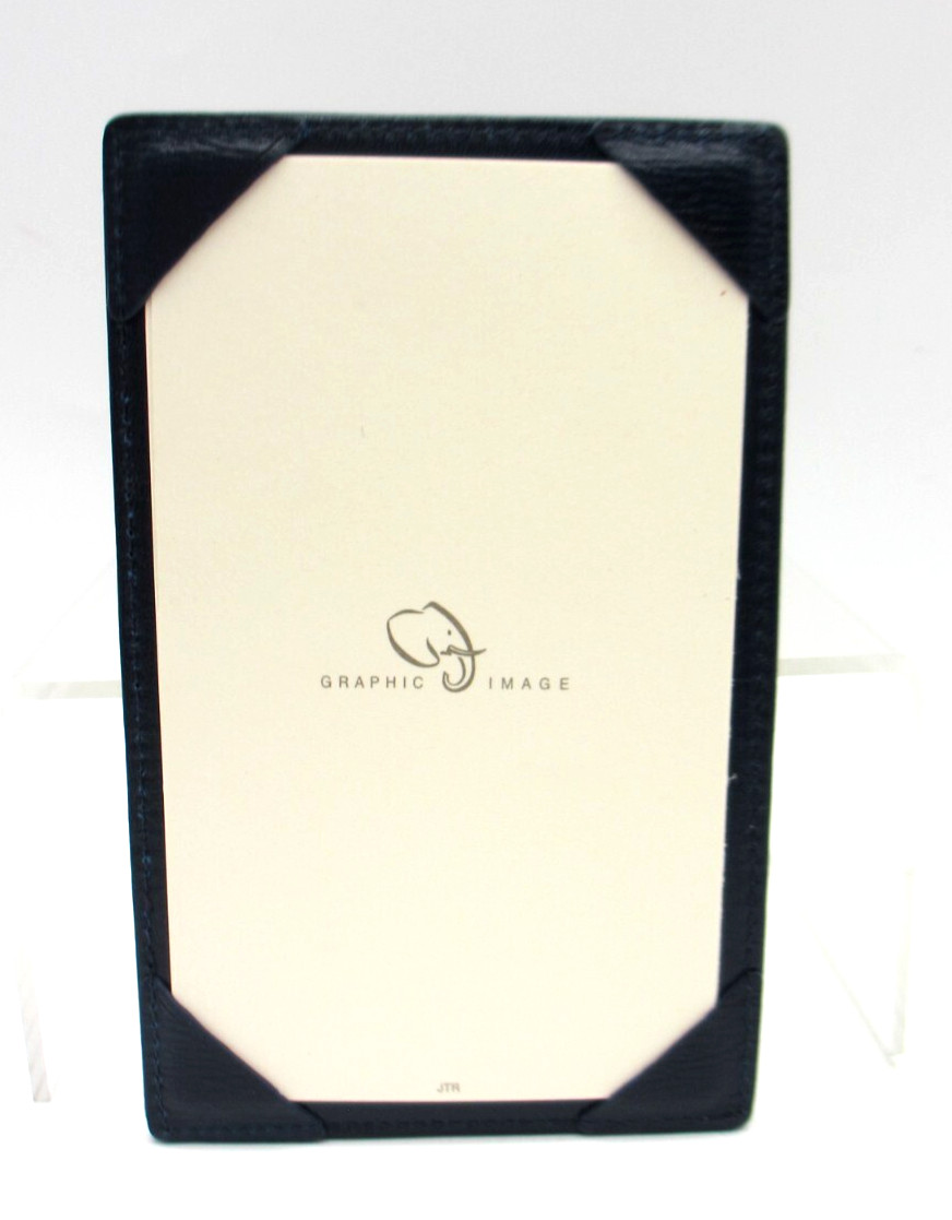 Jotter Leather 3×5″ Personal Pocket Refillable 24 Cards Graphic Image BLACK