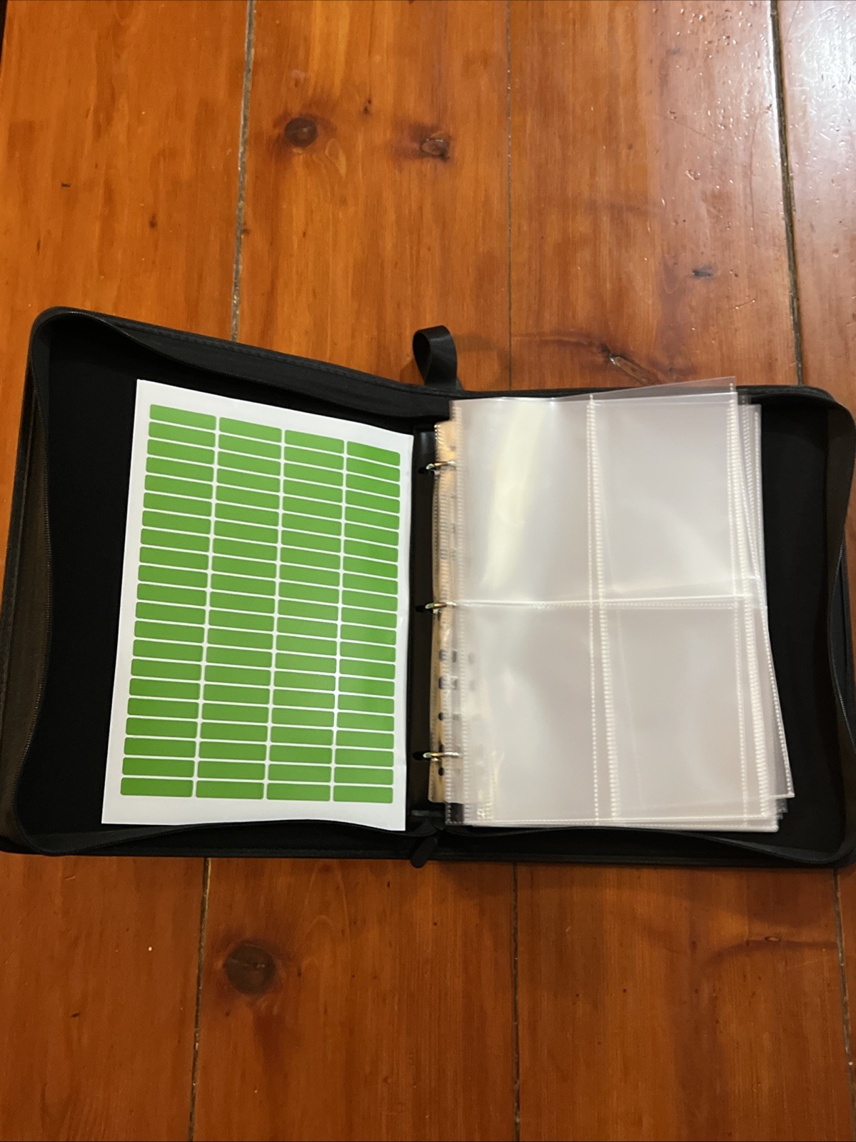 Zippered Seed Storage Organizer Binder with Handle, Gardening Seed Saving Kit