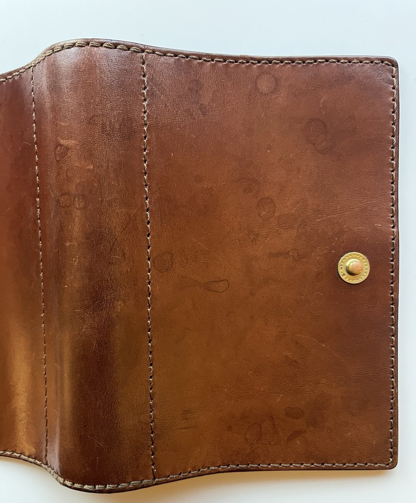 HERZ Full Grain Leather Organizer Handmade In Japan Filofax Personal Size/Bible