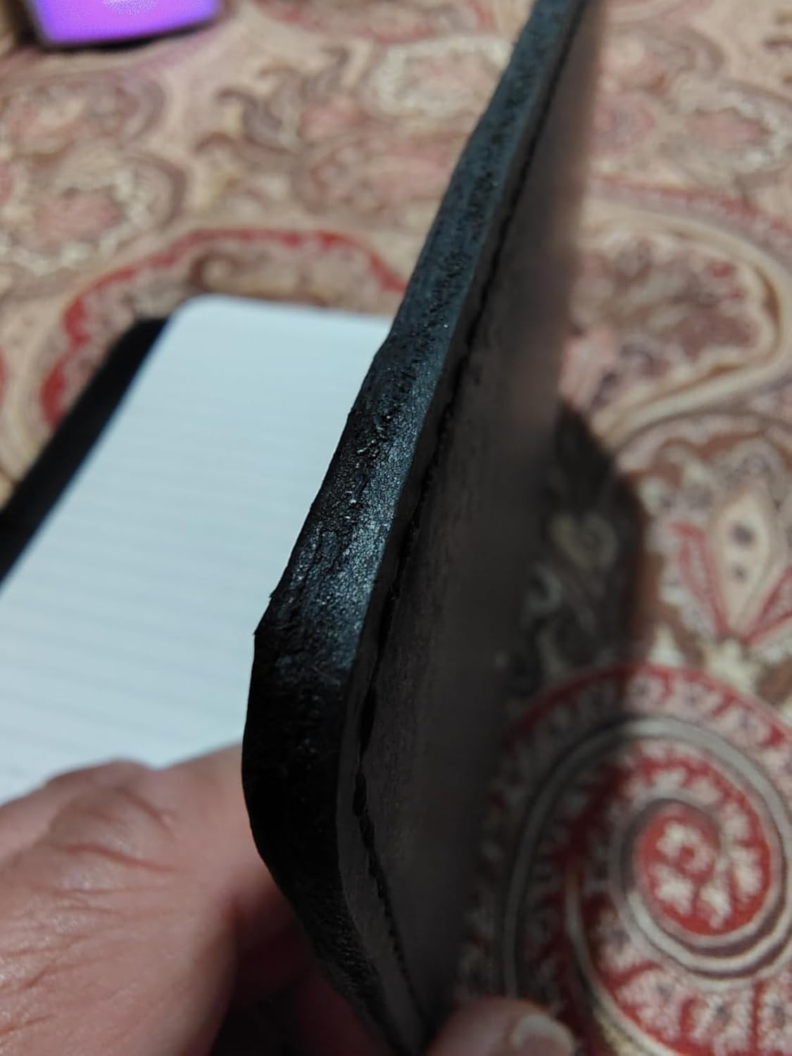 Leather Journal Cover for Field Notes, Notebook Cover for Moleskine Cahier, Vint