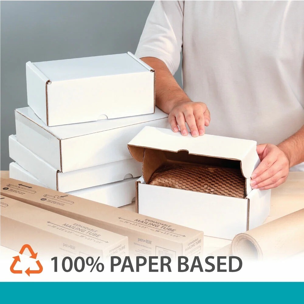Tuck-Top Shipping Boxes, 9 in. L x 6 in. W x 4 in. H, White, 30-Count Case