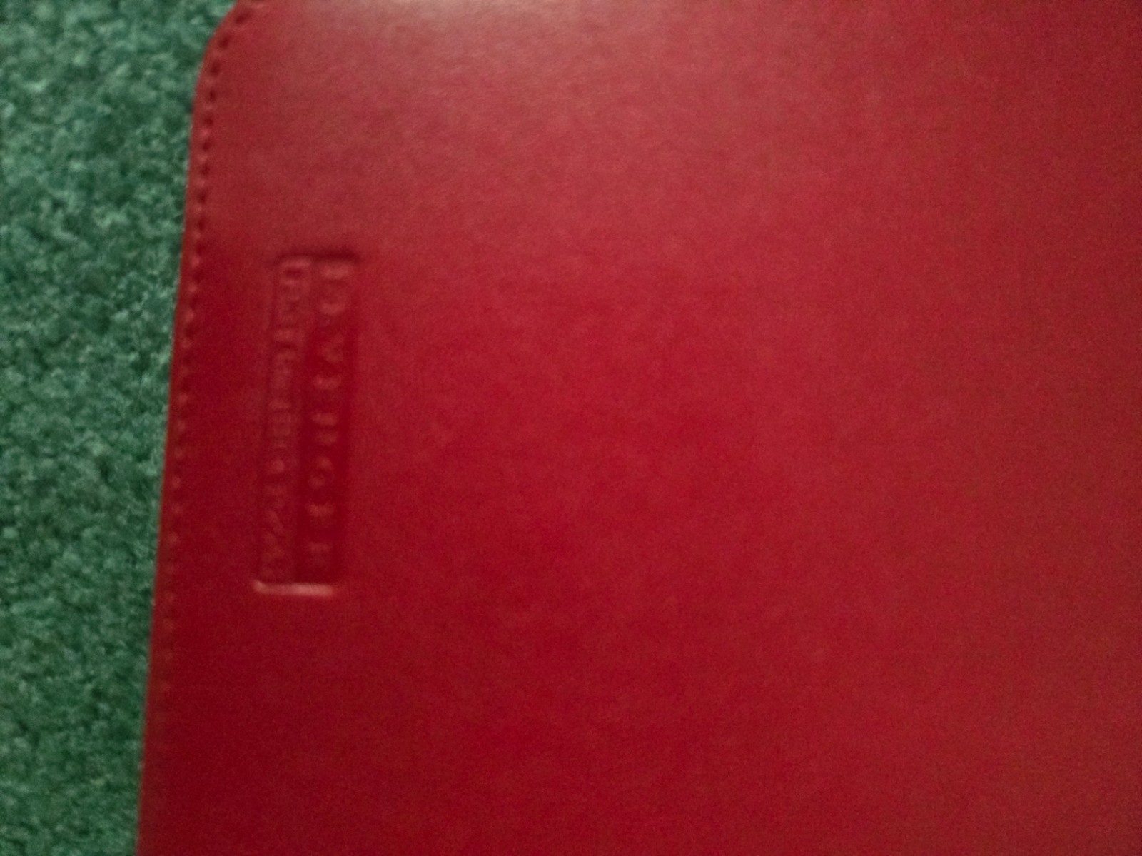 SET Levenger red leather agenda/notebook compact size + 350 circa refill paper
