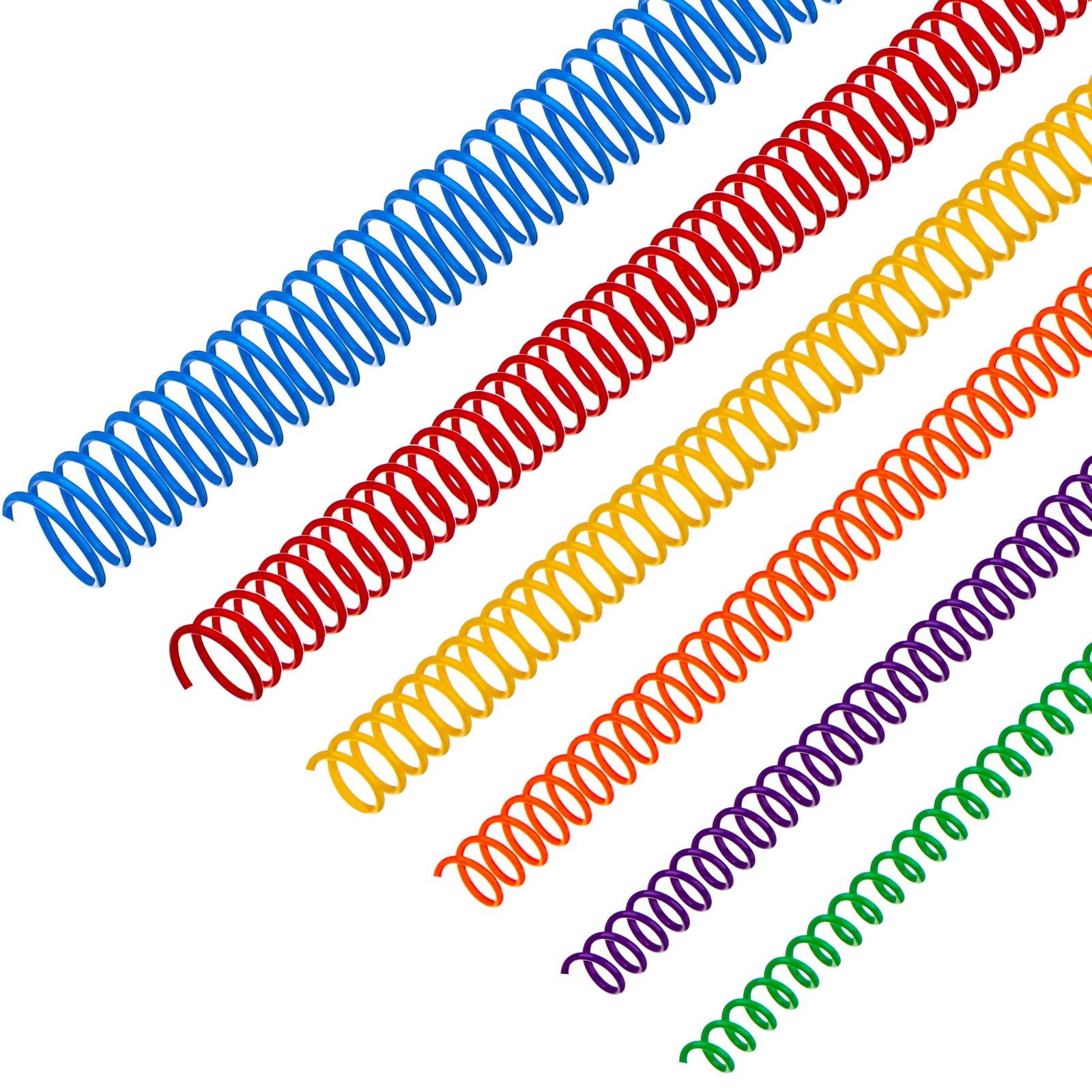 120 Pack Plastic Spiral Binding Coils Kit Spirals Multi Size Coils for Bindin…