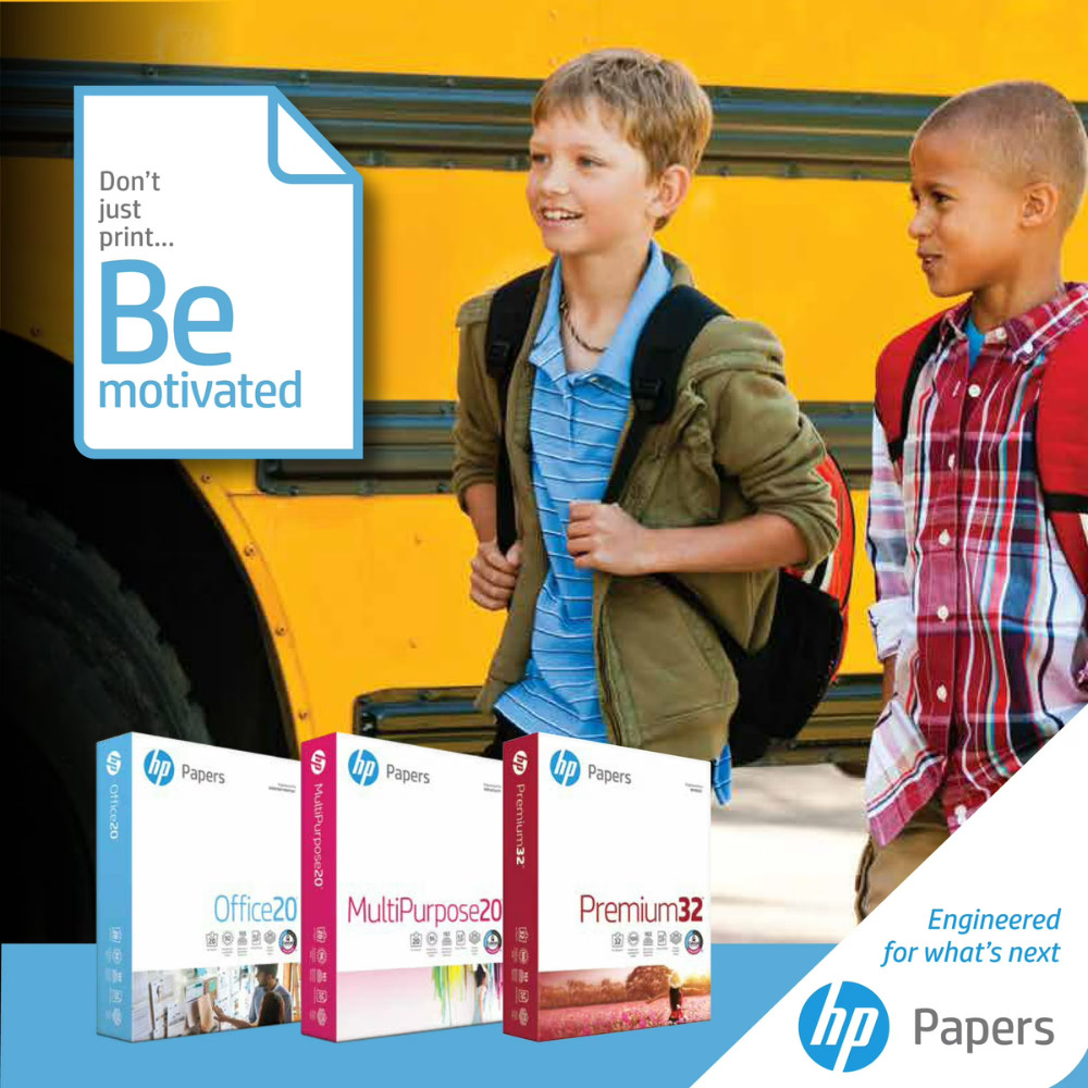 HP Office 20lb Copy Paper, 8.5 x 11, Letter Size, 5 Reams,2500 Sheets, 92 Bright