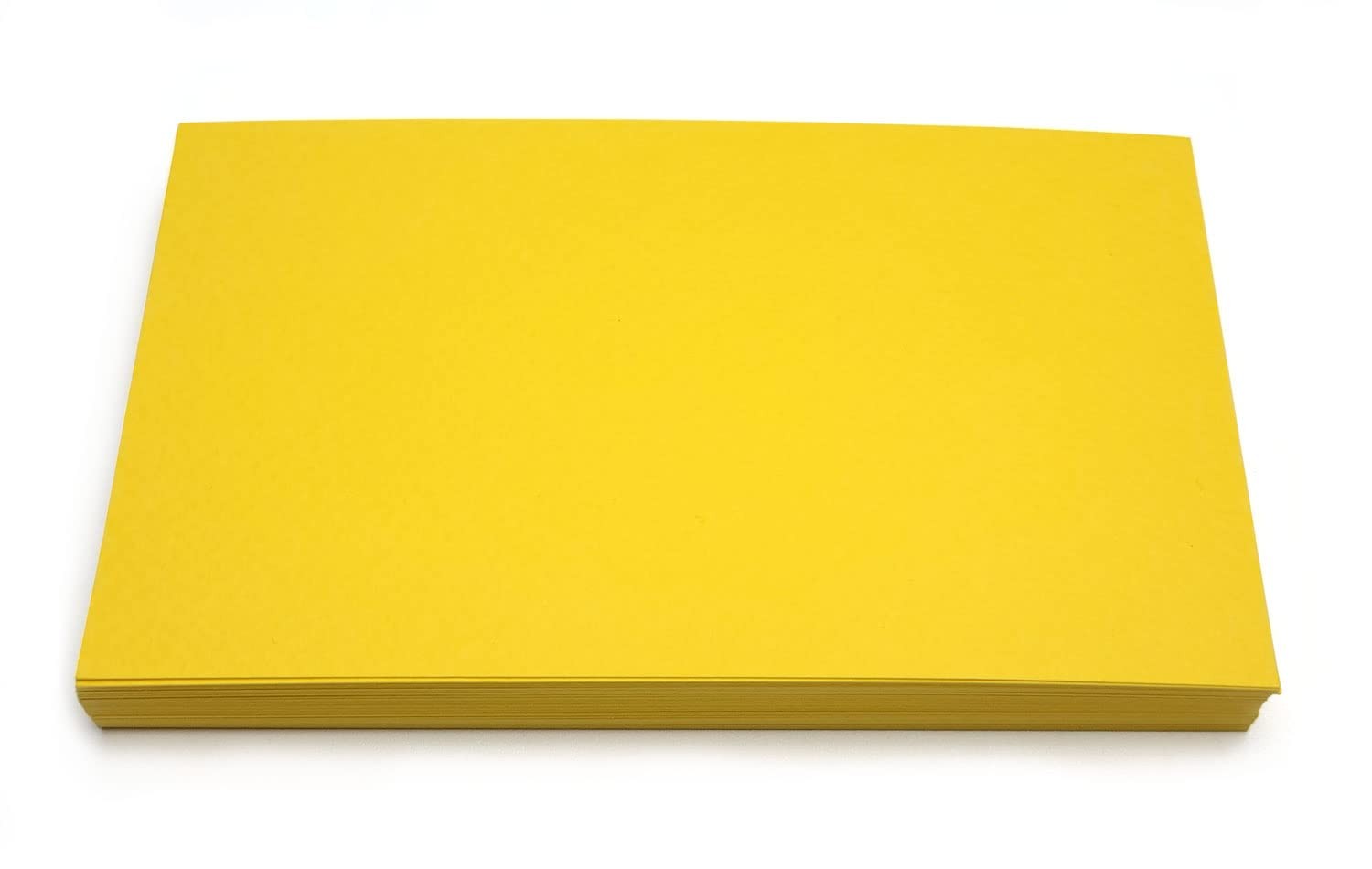 Blank Index Cards 50 Pack 3×5 Inch Yellow 180gsm Unruled