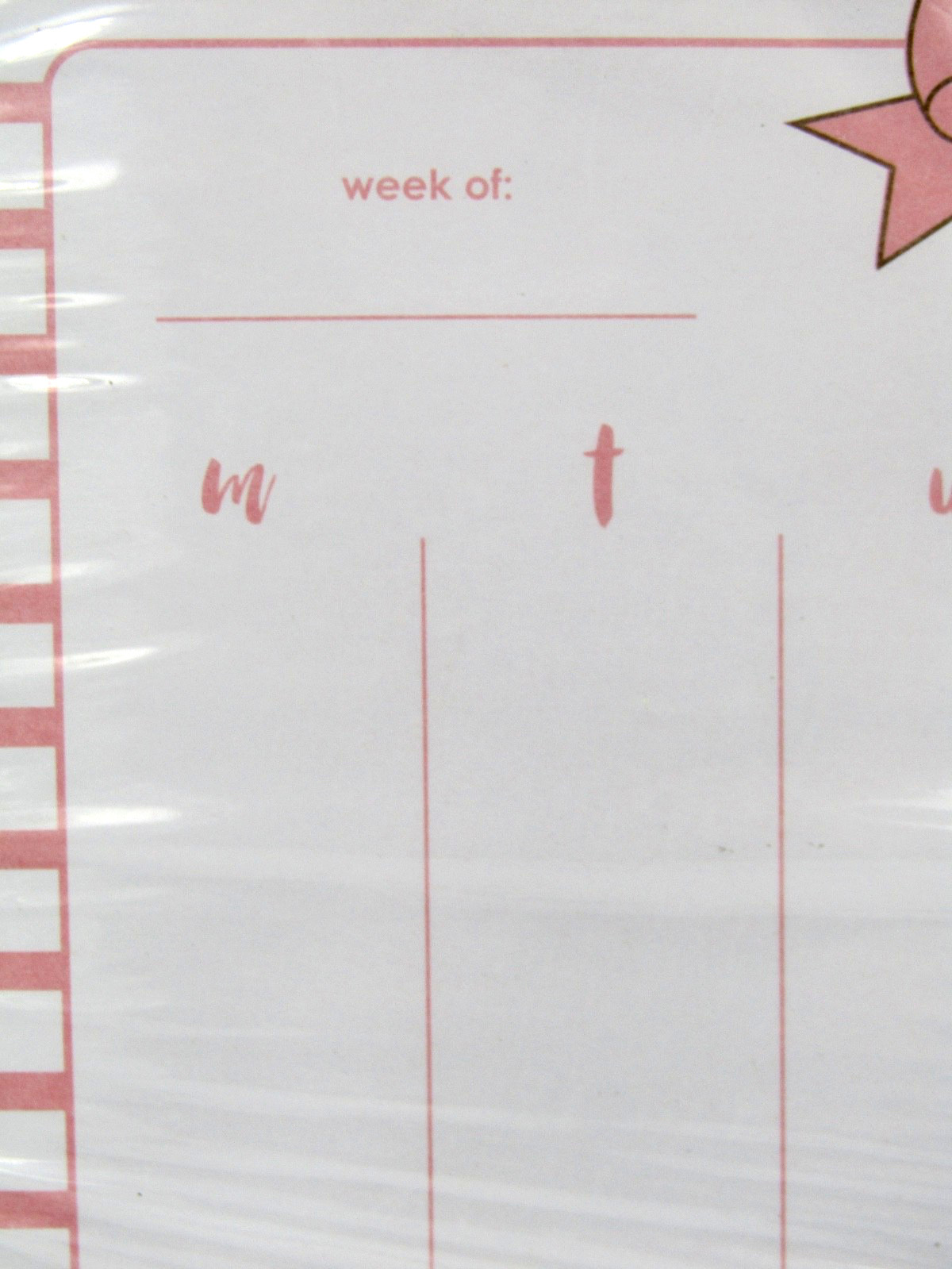 (15-Pack) Pink Bow Weekly To Do List Notepad 9×7 Inch Desk Planner w/ 52 Sheets