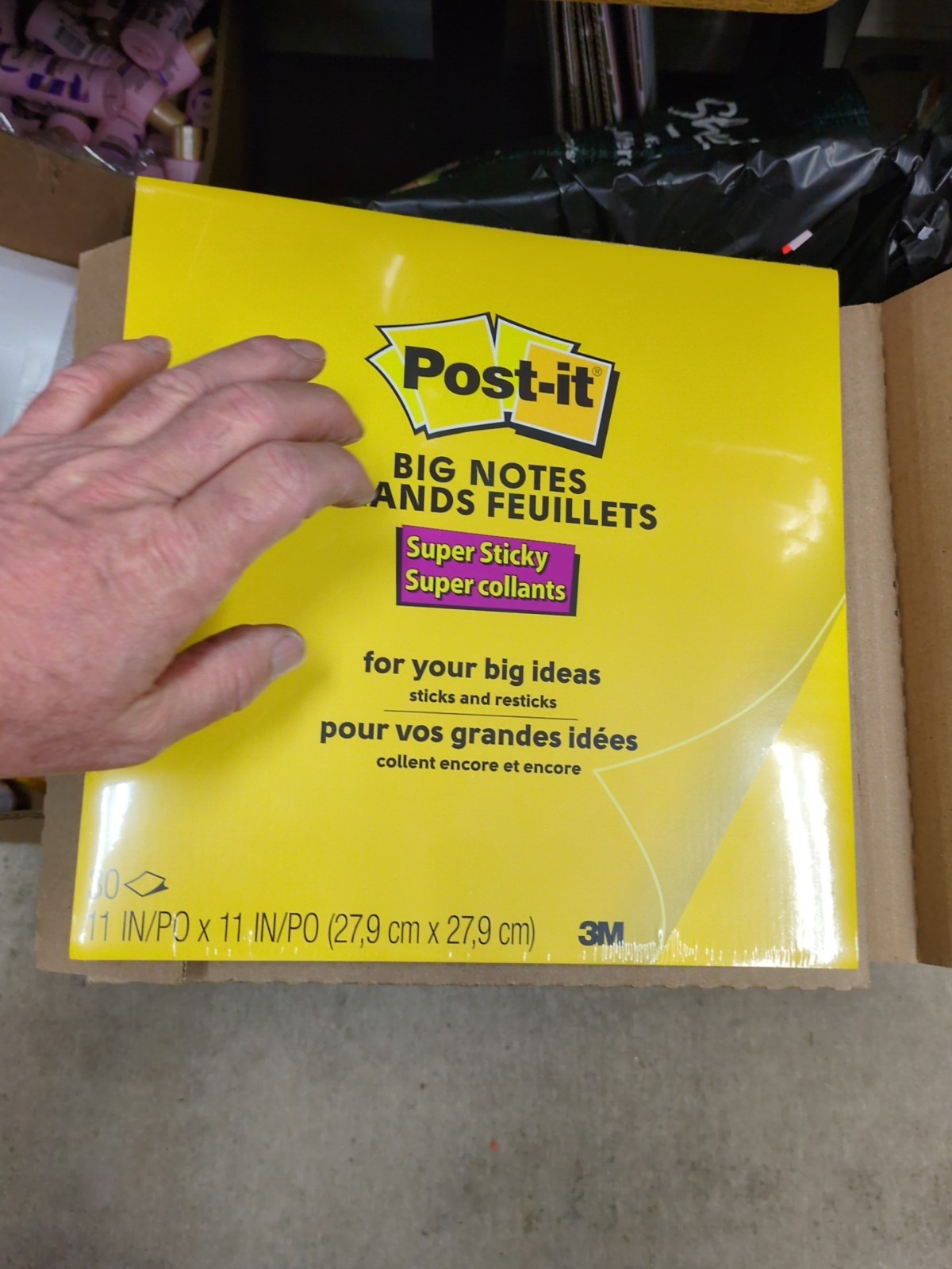 Super Sticky Adhesive Note BN11 Super Sticky Take Notes 11-in X 11 In Big Notes