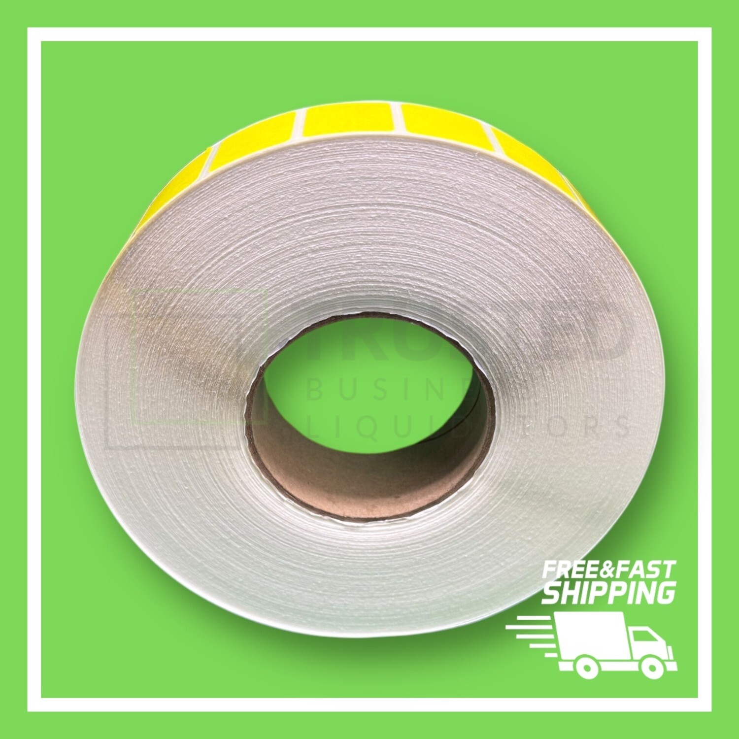 1.5×1 Inch YELLOW 1-1/2″ x 1″ Direct Thermal Labels 5,100 PER ROLL ZEBRA ELTRON