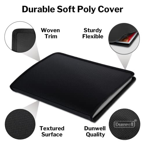 Dunwell Portfolio Folder for Artwork 8.5 x11 Binder Folder 48 Pages Letter Size