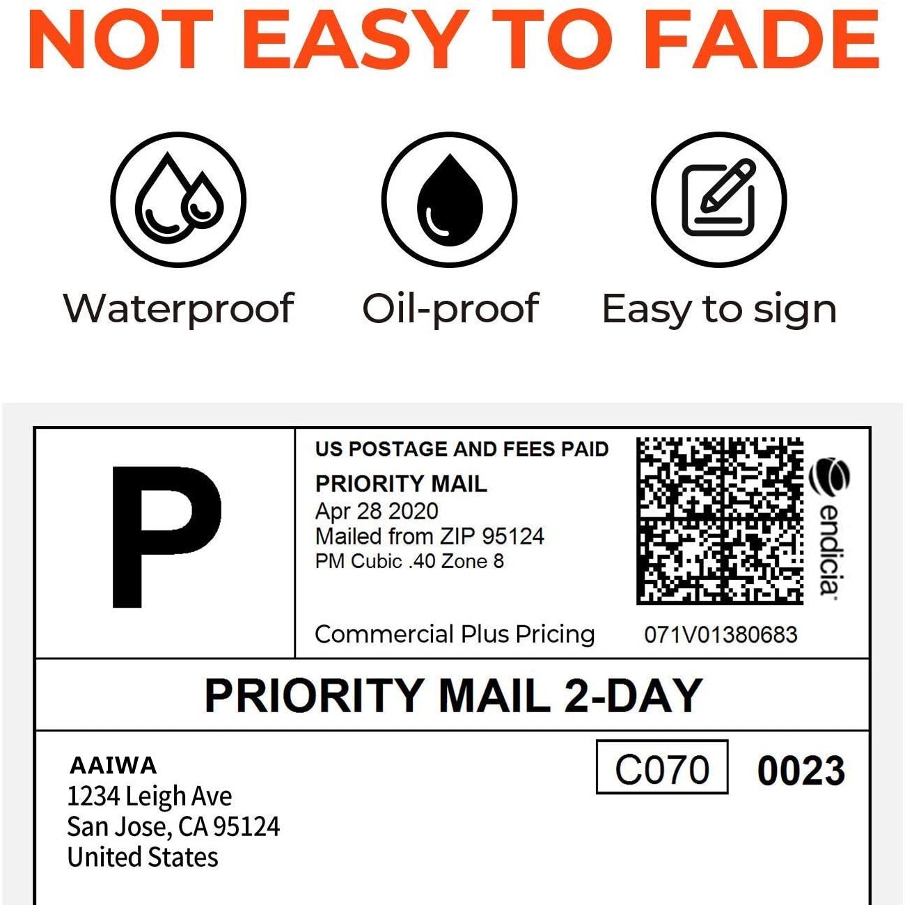 500-10000 Shipping Labels Fanfold 4×6 Direct Thermal for Zebra Rollo Printer UPS