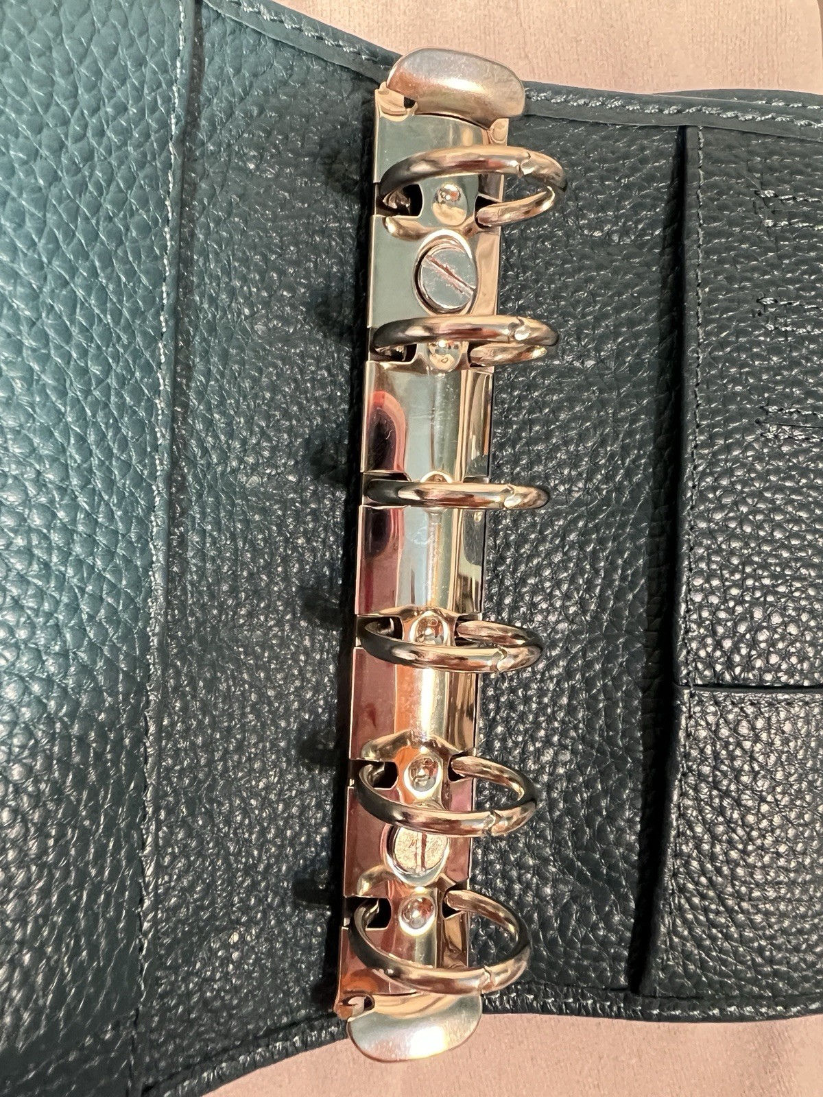 Moterm Teal Regular Pocket Size A7 Ring Organizer Planner Binder EUC!