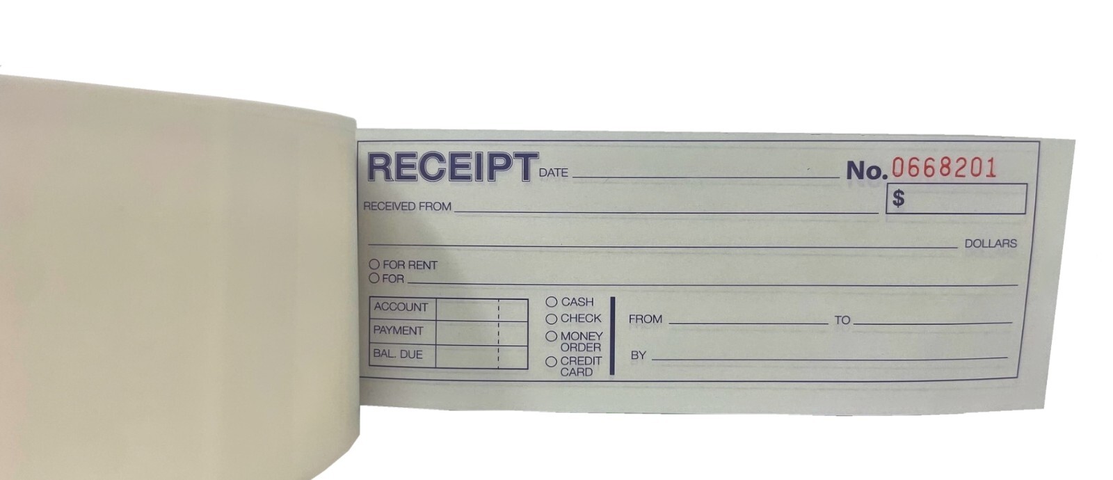 12 Cash Rent Receipt Carbonless 50 Sets Record Money Book 2 Part Duplicate Copy