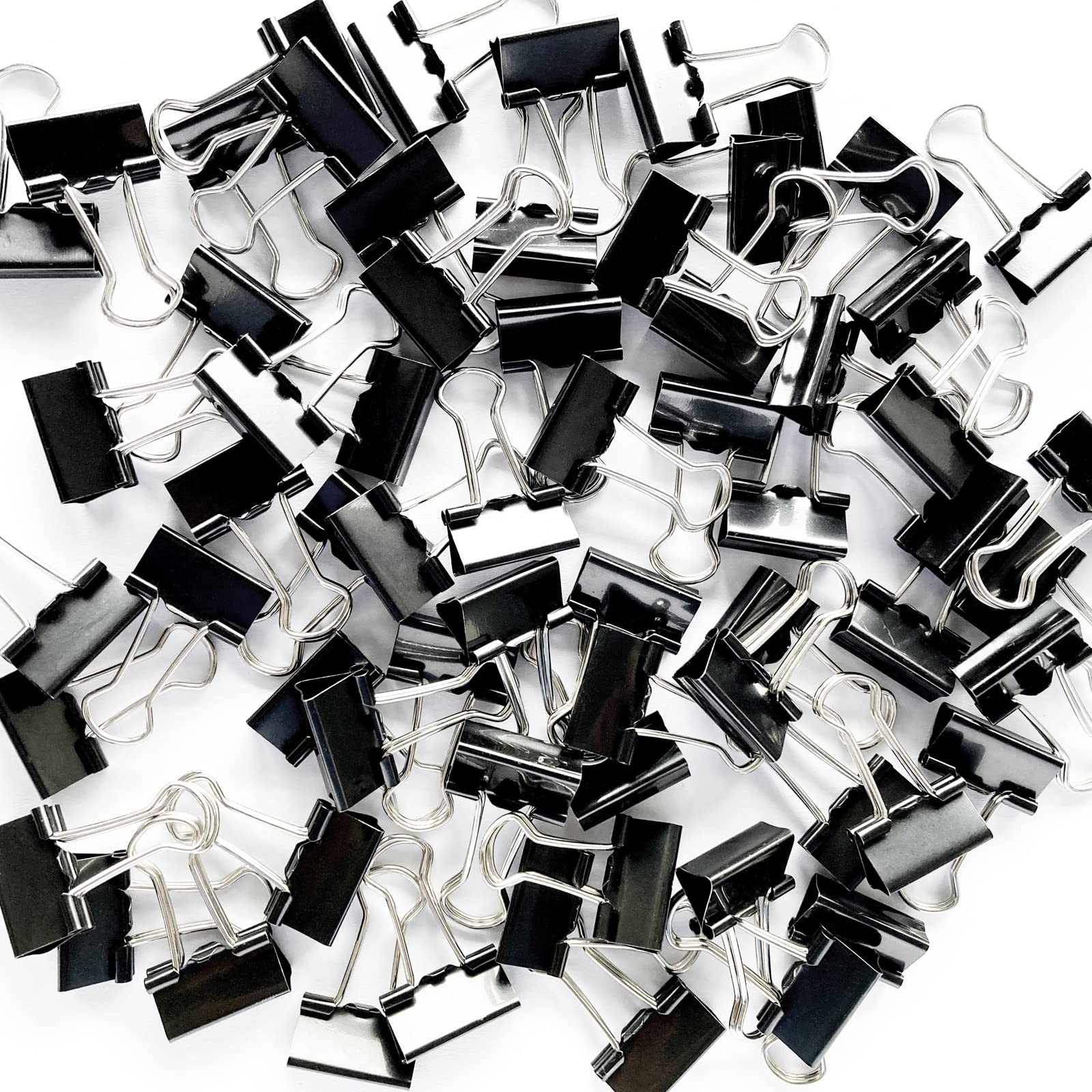 96 Pack (19mm) Mini Binder Clips 3/4-Inch Small Black Paper Clamps for Office…