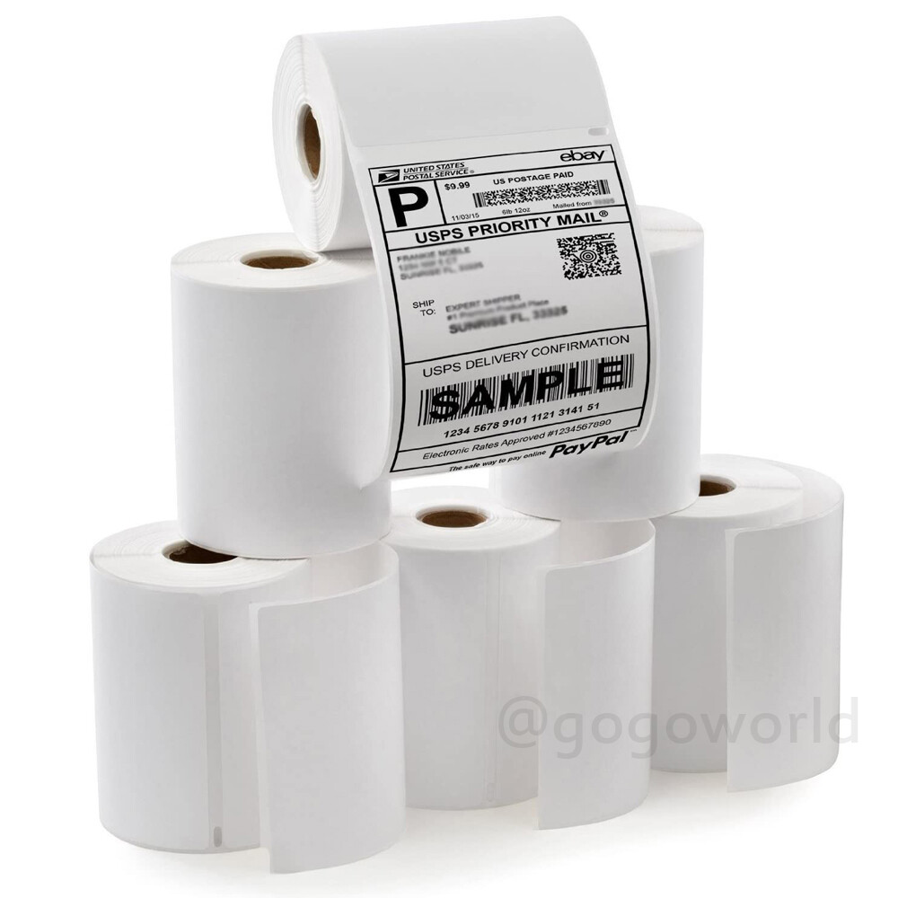 6 Rolls 220 DYMO 4XL Direct Thermal Shipping Labels 4″ x 6″ 1744907 Compatible