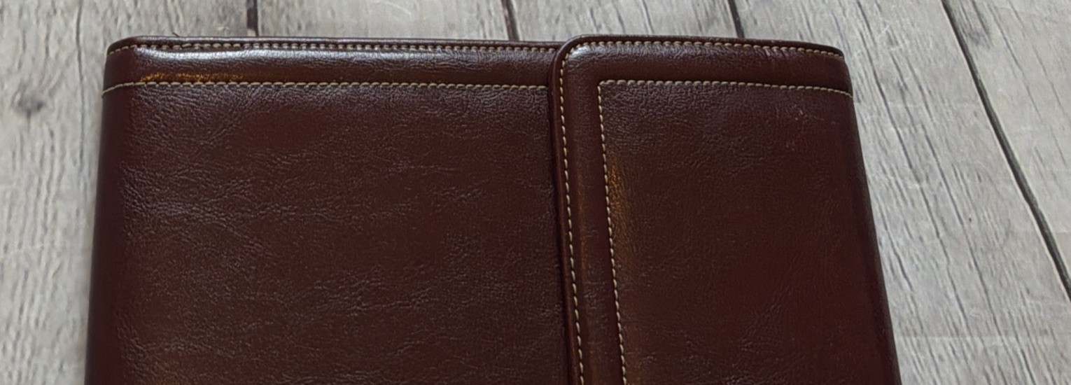 Samsonite Leather Portfolio Legal Pad Folio Burgundy Red Attache Briefbag Binder