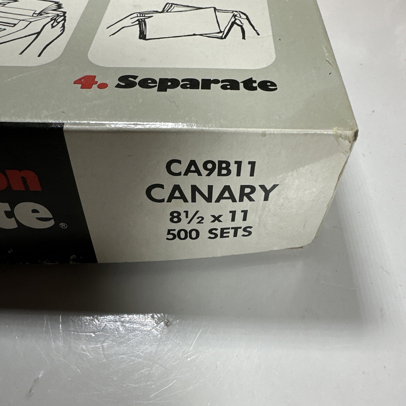 Vintage Carbon Paper 500 Sets 8.5″x 11″ Huron Copysette Canary CA9B11 NOS