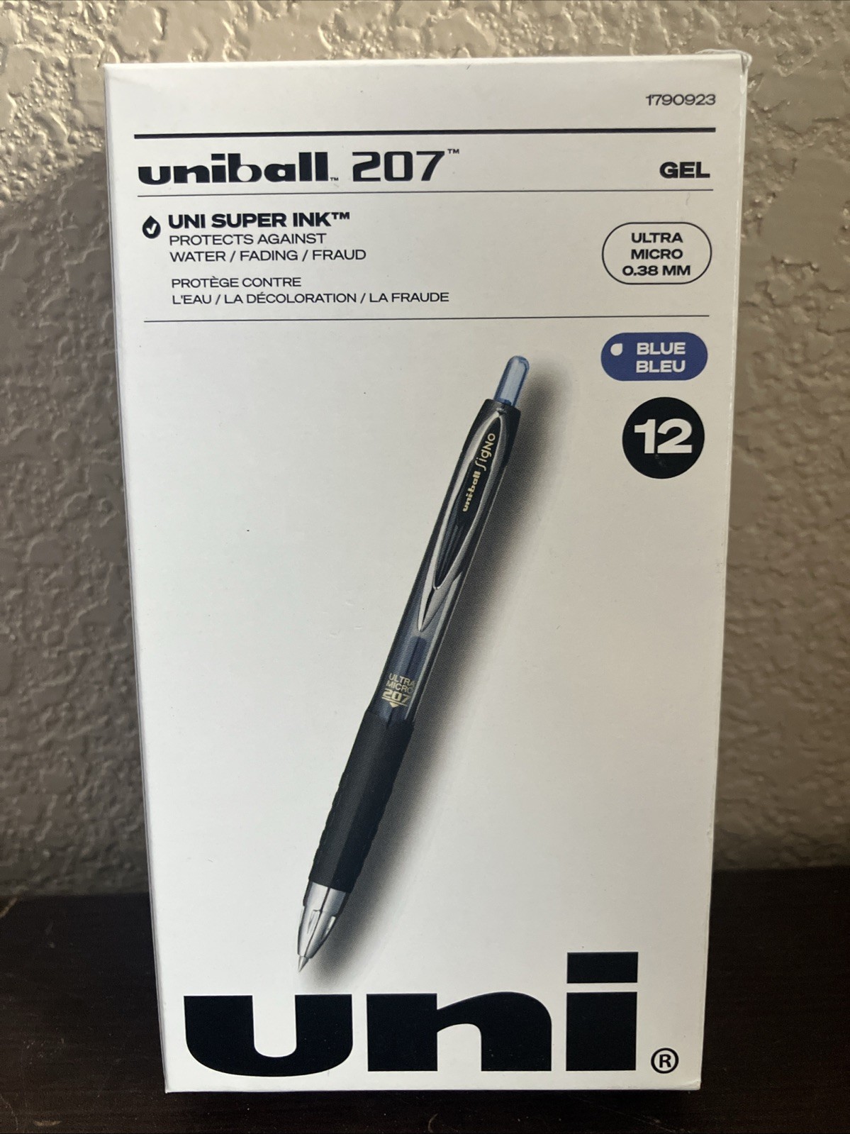 uni-ball 1790923 Signo 207 Gel Ultra Micro Gel Pen – Blue Ink (1-DZ) New
