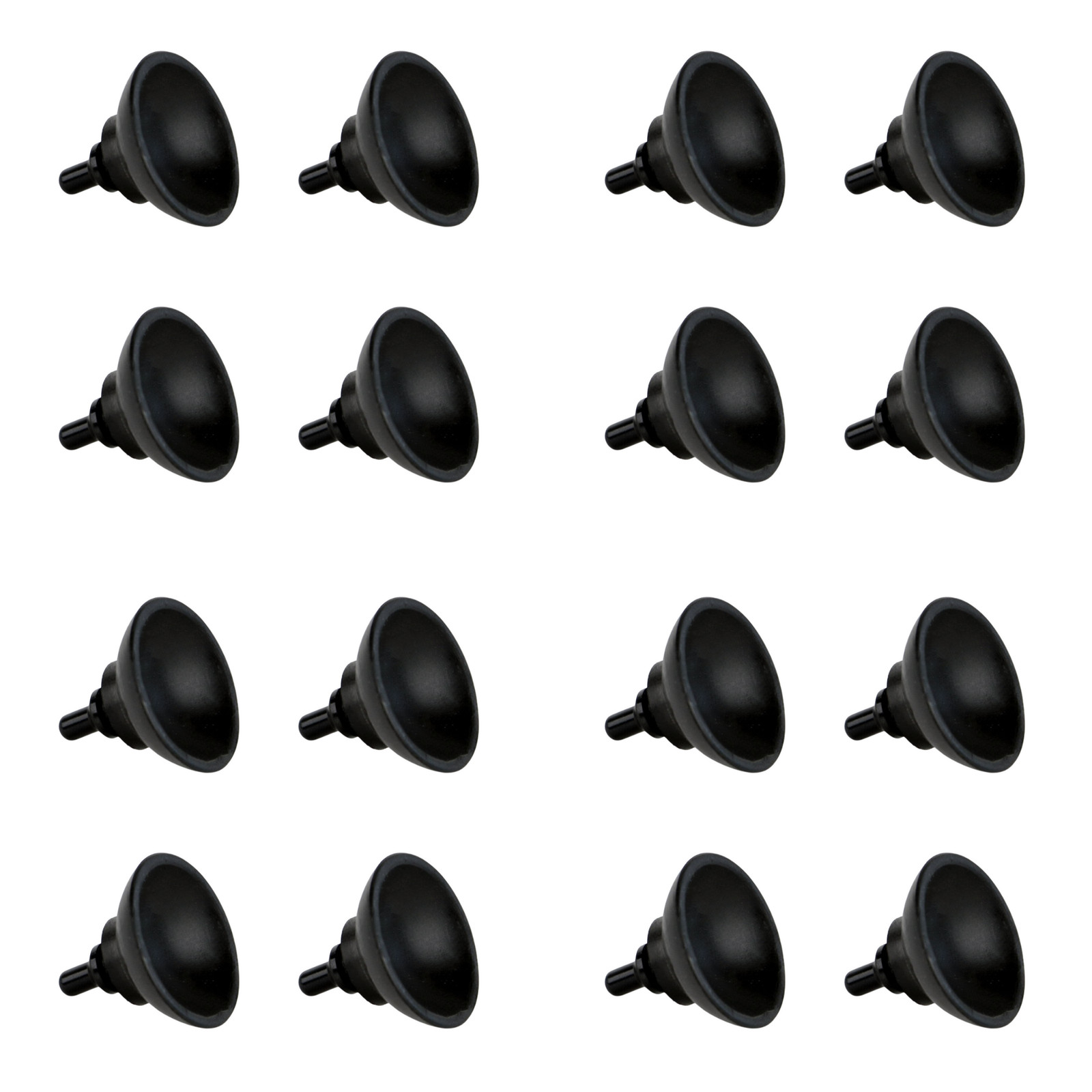 Excell EX-17 Replacement Suction Cup Pack: 4-pack (Black) [4-sets]