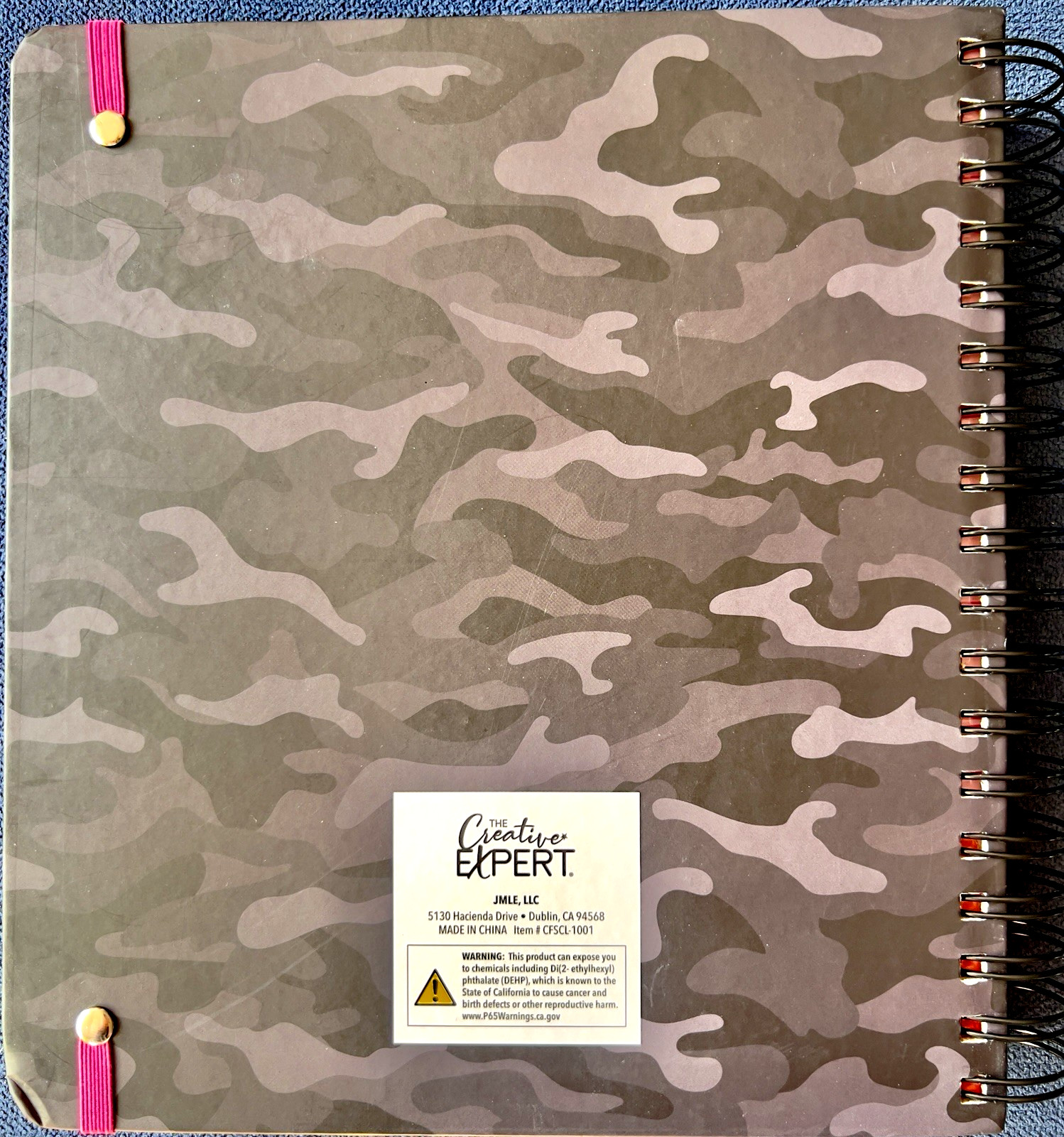17 Month Planner Black CAMO Aug 2025 -Dec 2026 Weekly Planning Note Page Gift