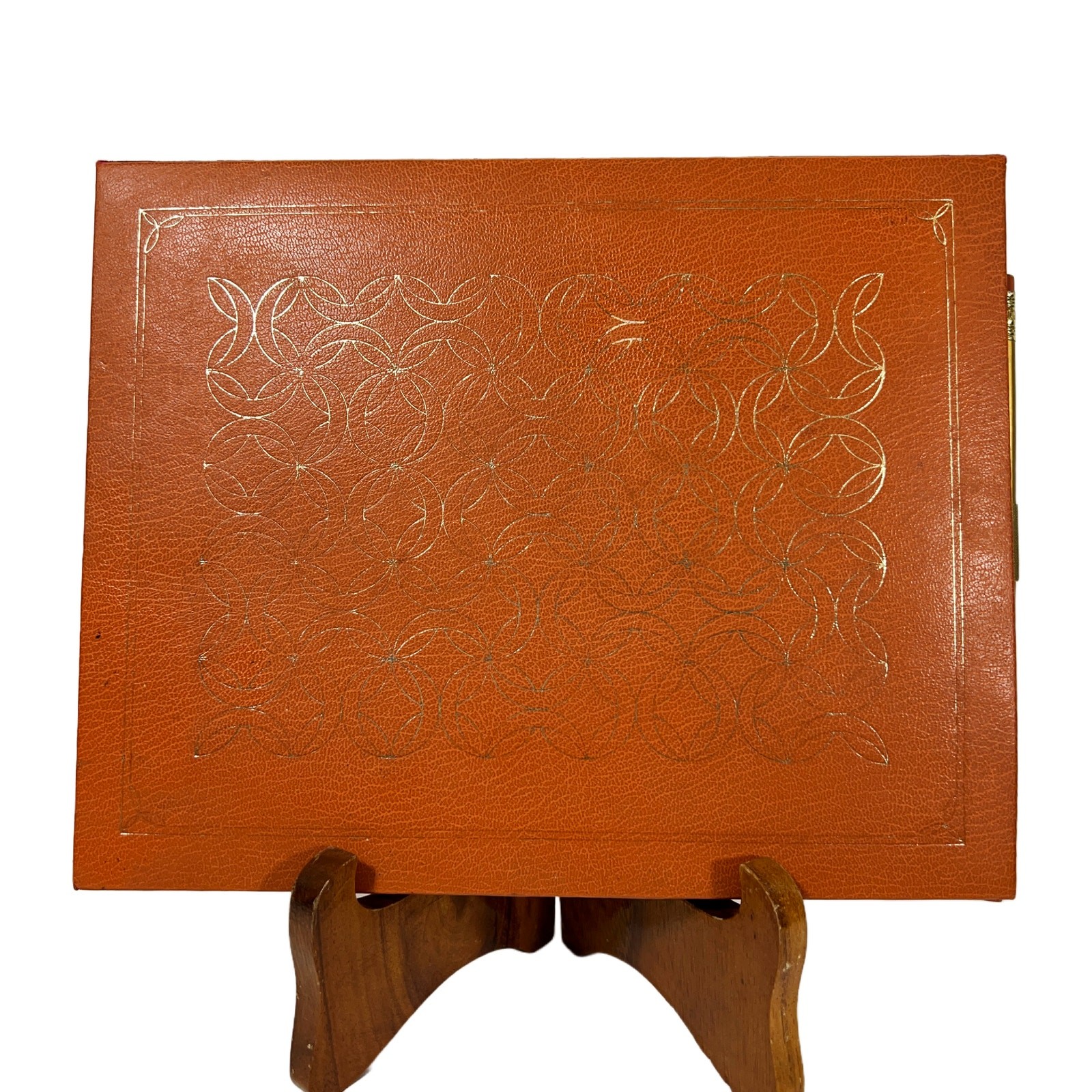 Retro Weekly Agenda, Brown and Gold Tone from Stylecraft USA Vintage