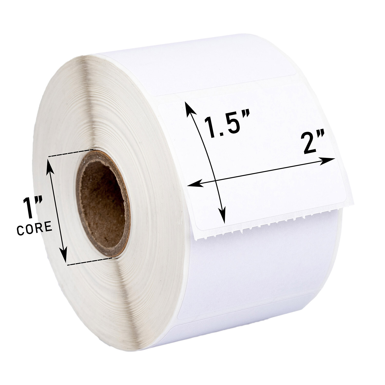 ZEBRA ELTRON 2×1.5 (2″ x 1-1/2″) Direct Thermal Labels – (1) Roll/1000 Labels