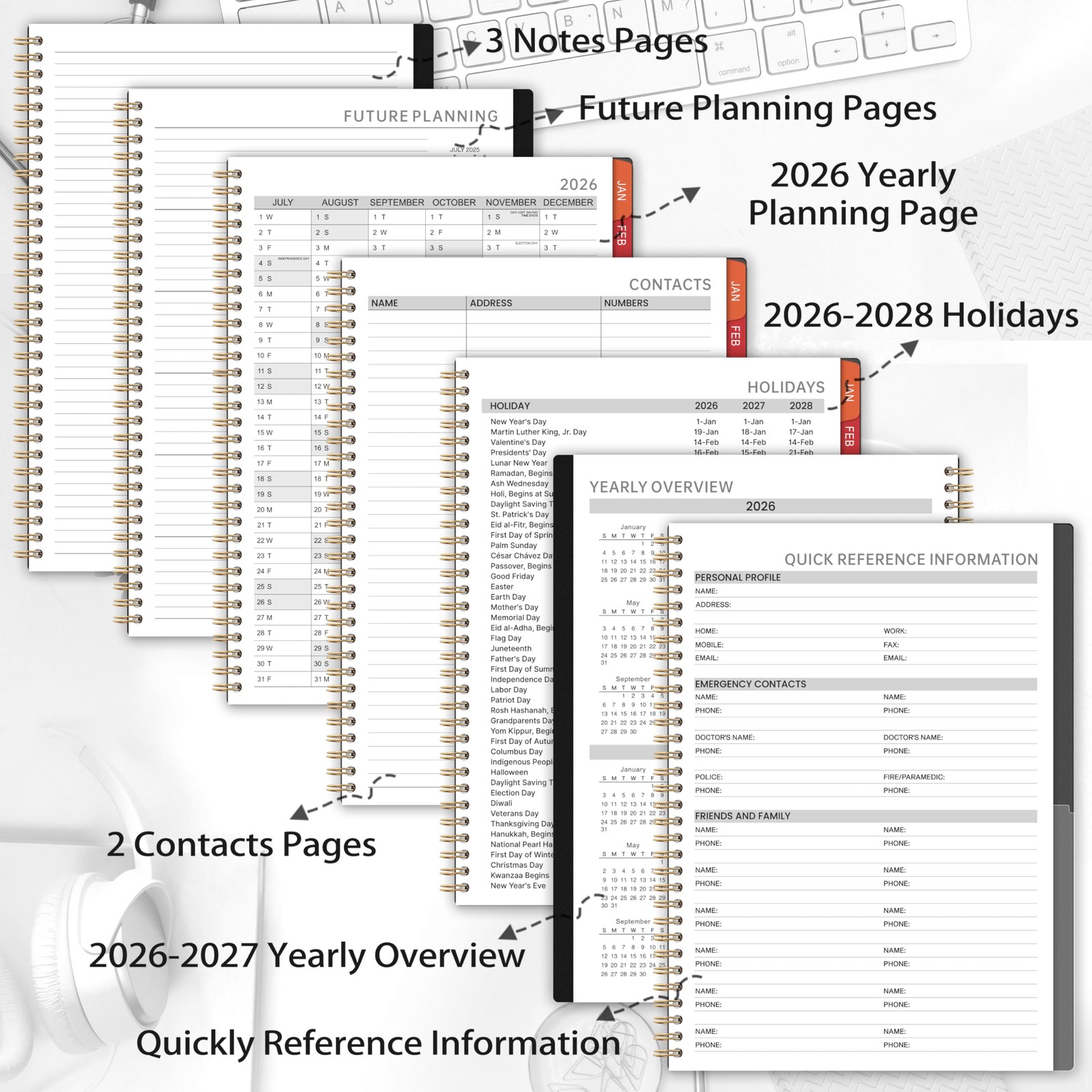 2026 Appointment Book/Planner – 2026 Planner Large 9″ x 11″, Jan 2026 – Dec 2026