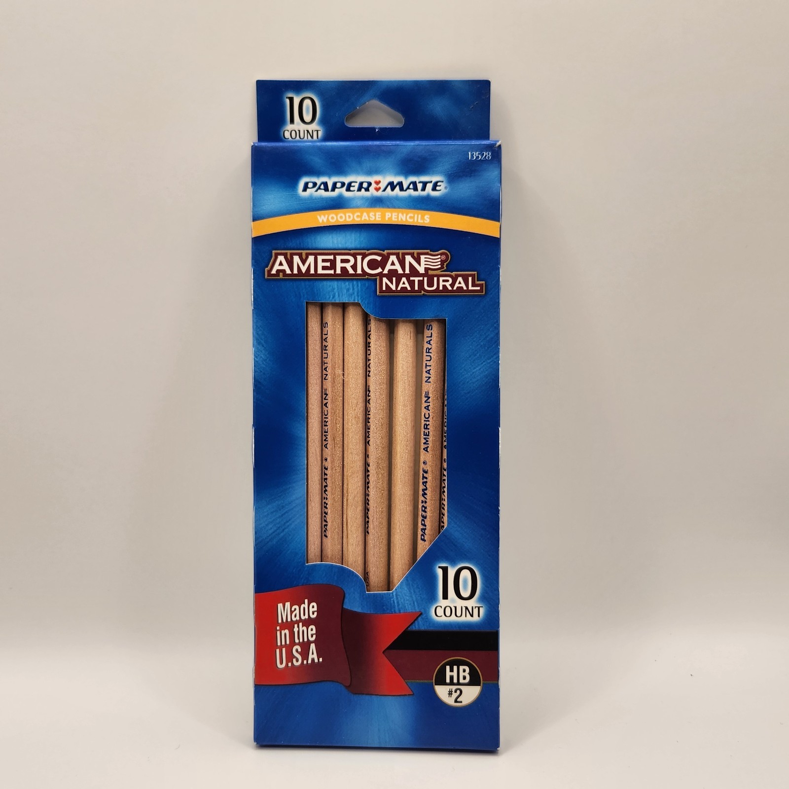 Vintage Paper Mate American Natural Wood Woodcase Pencils HB #2 USA Made 2004