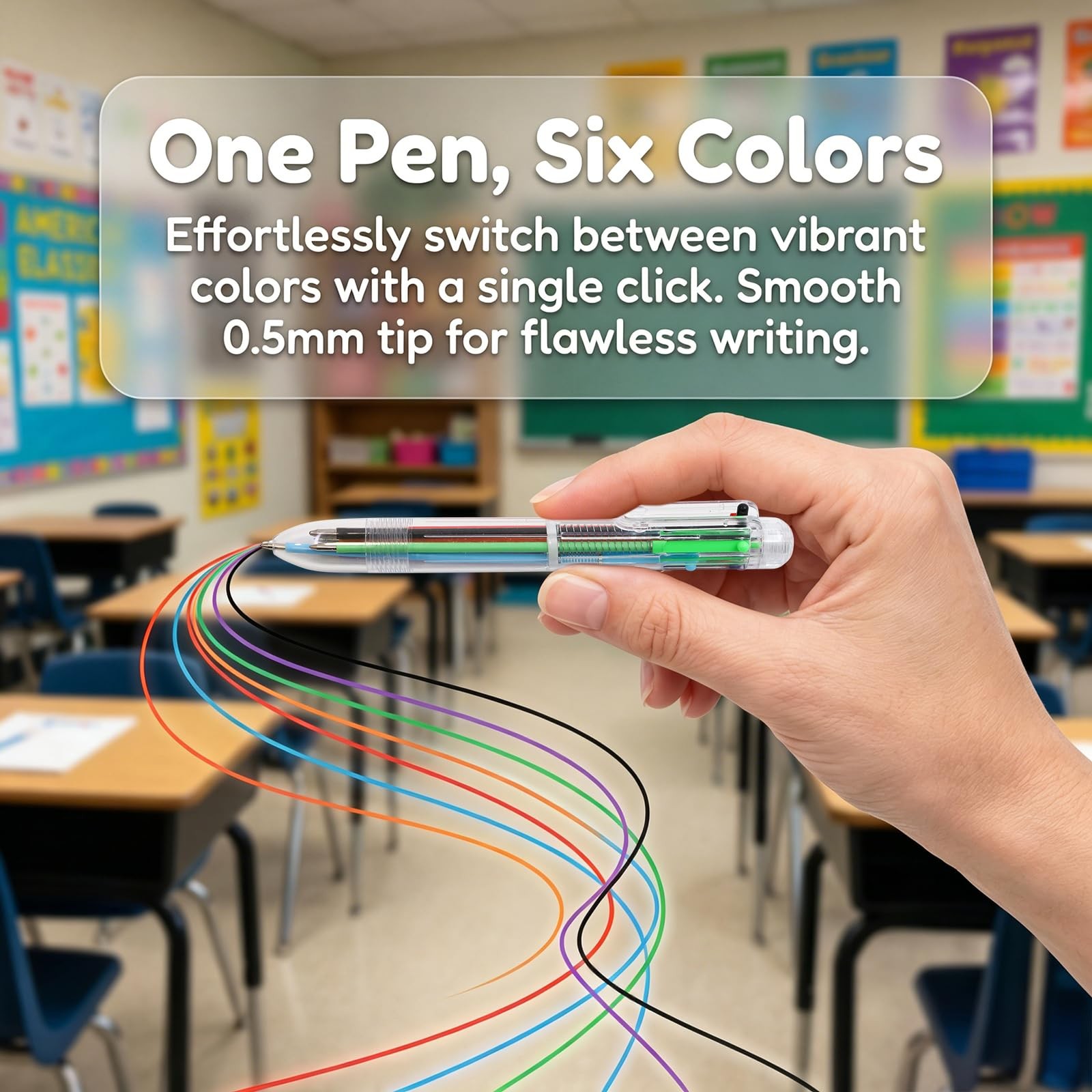End of the Year Gifts for Students 30 Pack 6 in 1 Multicolor Pens with Cards …