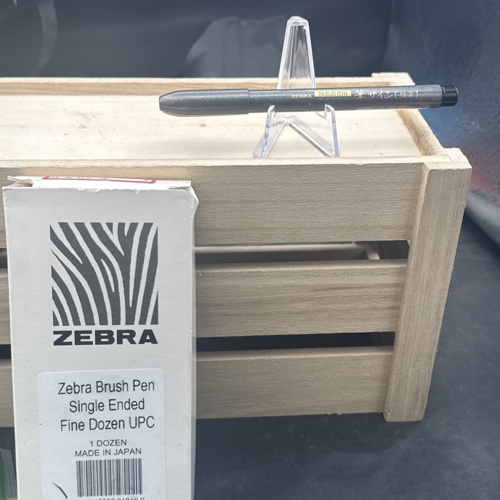 Zebra Zensations Brush Pen, Brush Tip, Black Water-Resistant Ink, 1-Pen