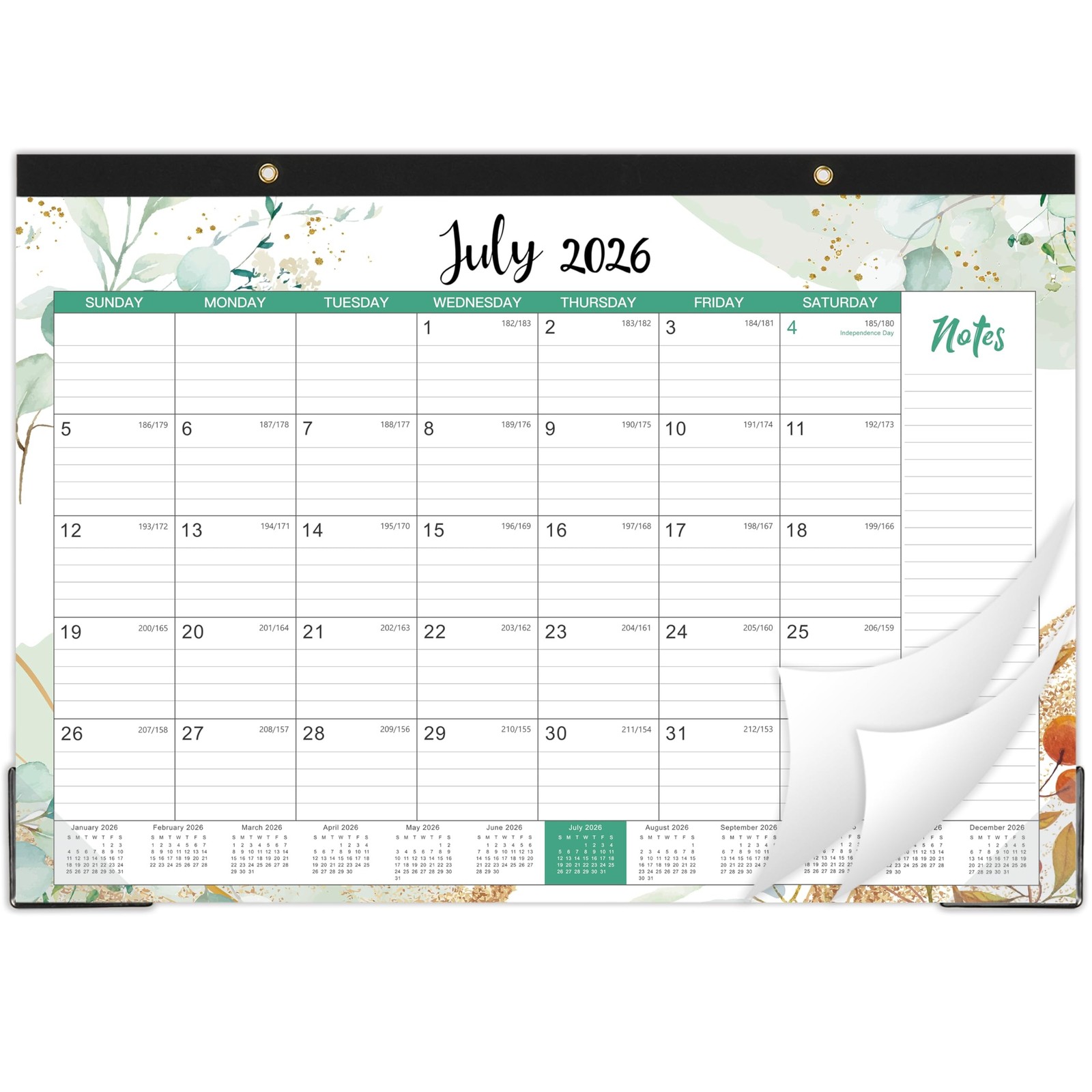 2026-2027 Desk Calendar – Desk Calendar 2026-2027 from Jan.2026 -Jun.2027, 12…
