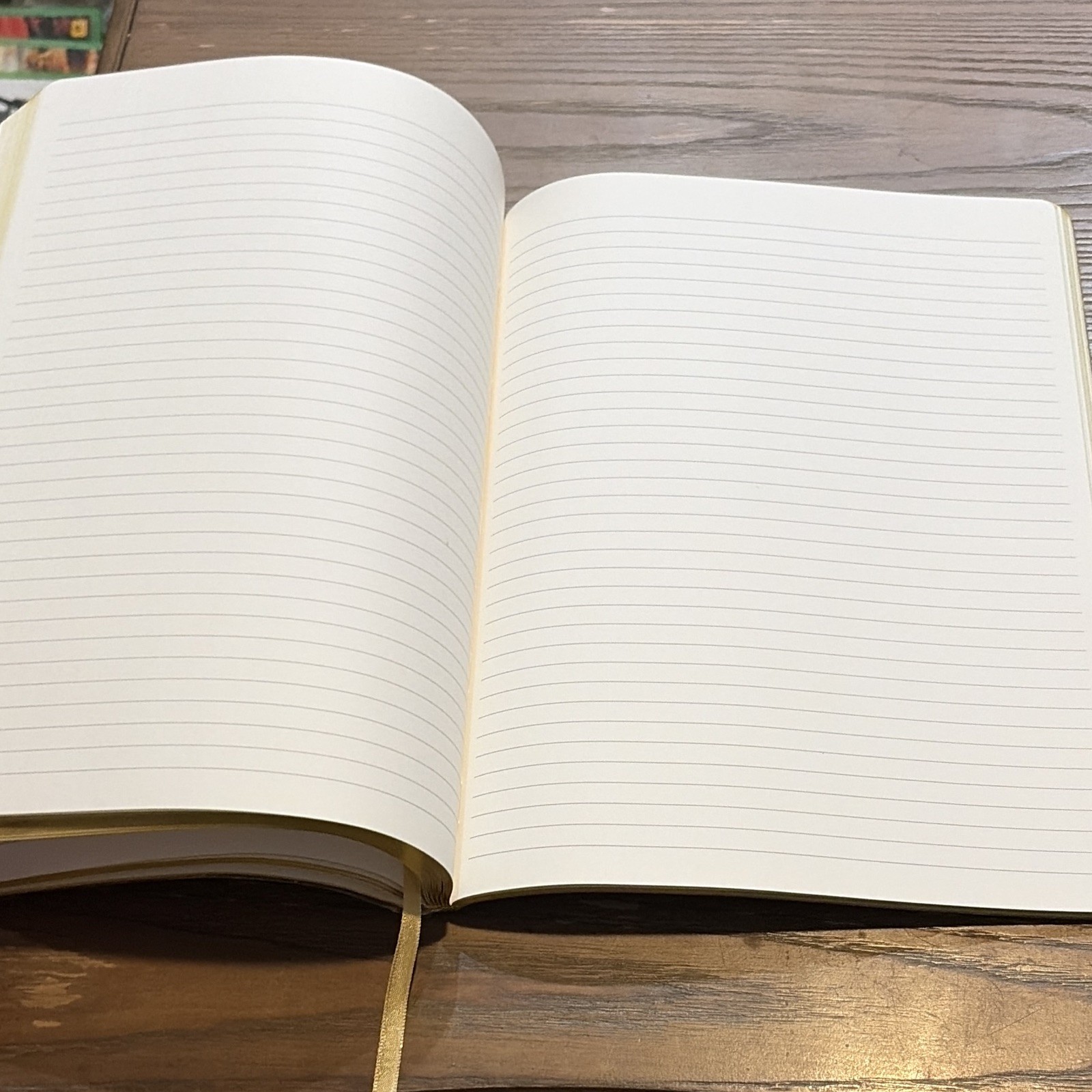 Blue & Gold Celestial Moon & Stars Lined Journal Notebook w/ Ribbon Bookmark
