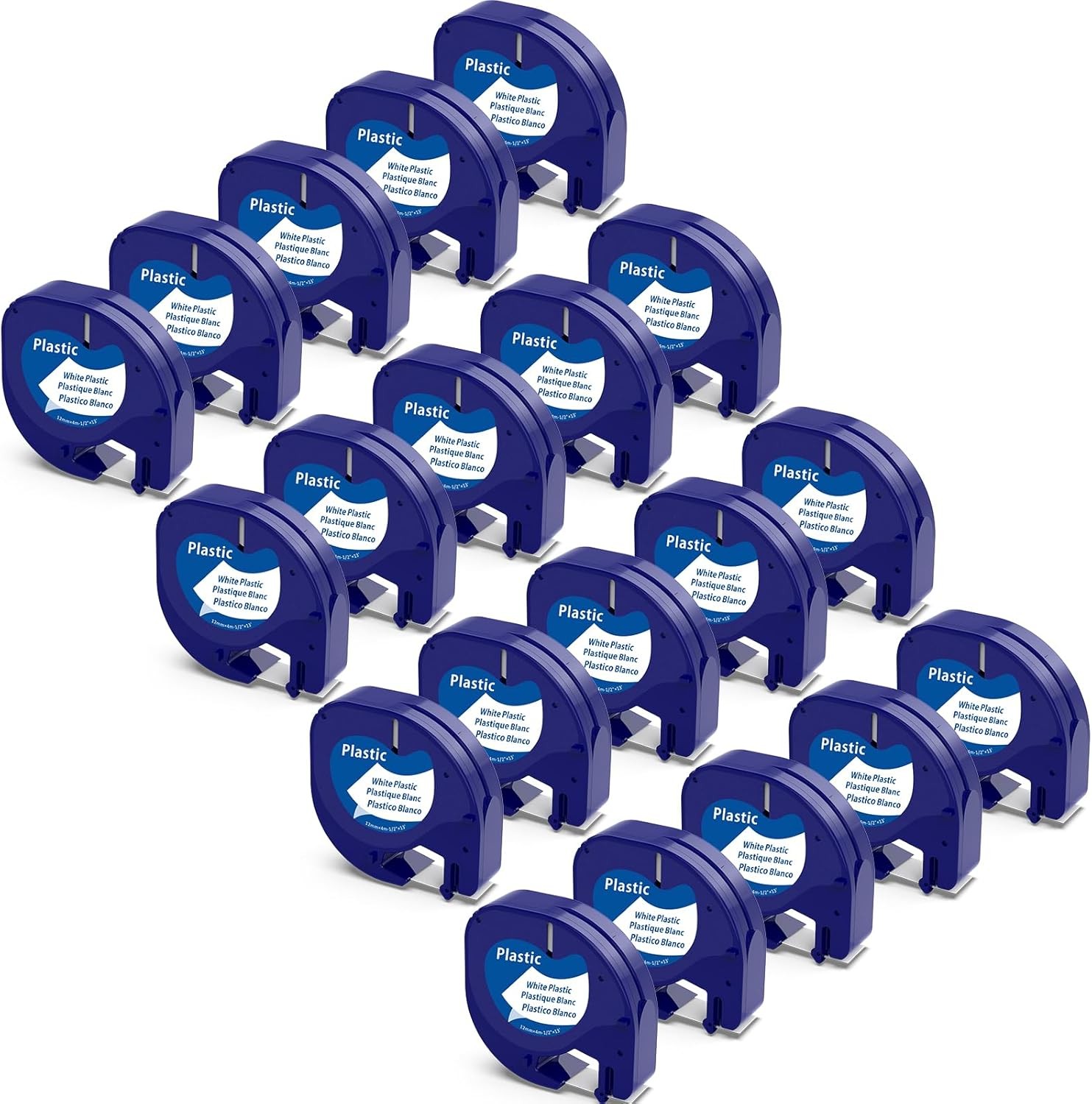 10Pcs 91331 91332 Plastic Tape Compatible DYMO Letratag Label Maker LT-100H