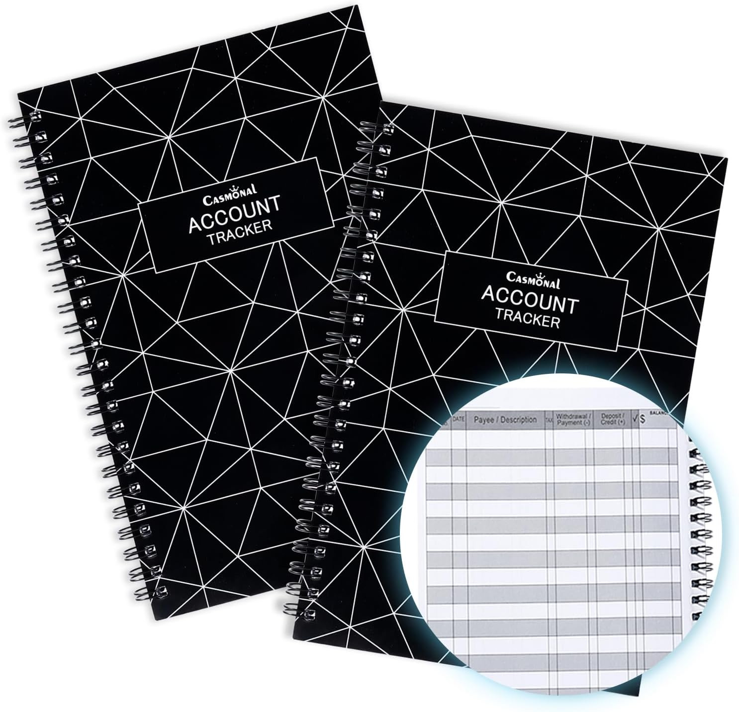 A6 Big Checkbook Register, Check Registers for Personal, Check Book Register & D