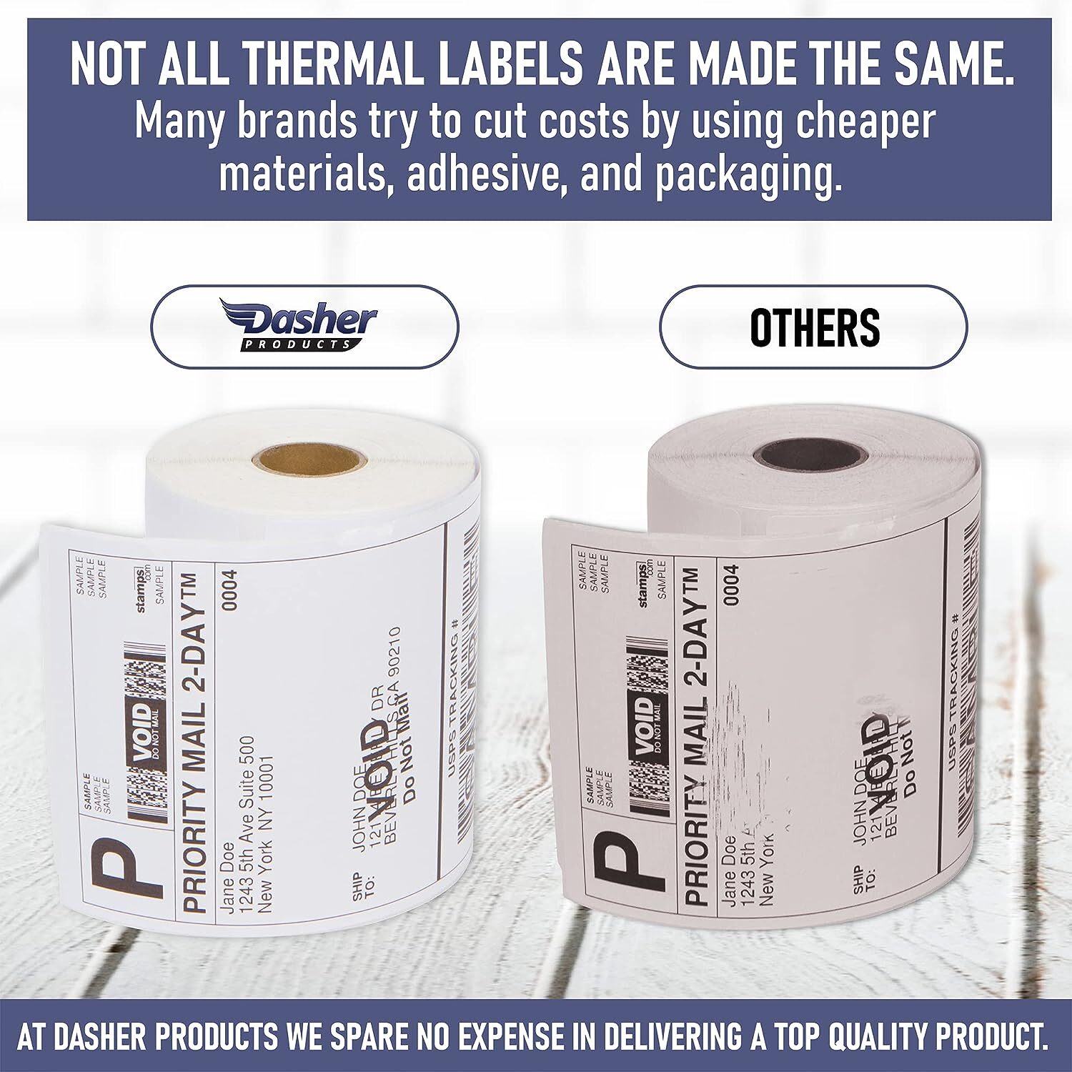 Rolls 220 Thermal Shipping Labels 4×6 Compatible 1744907 Dymo 4XL LabelWrite