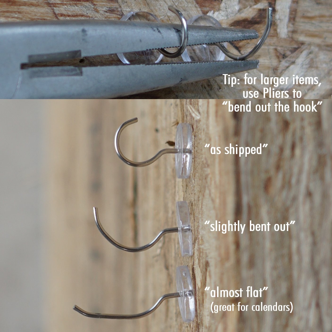 CraZy TACKz 36 tacks – 2 in 1: push pins hook – New Invention Hang 100’s of