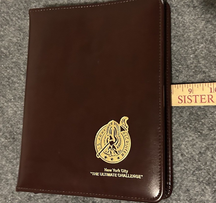 United States Army Recruiters New York City Binder Planner Ultimate Challeng