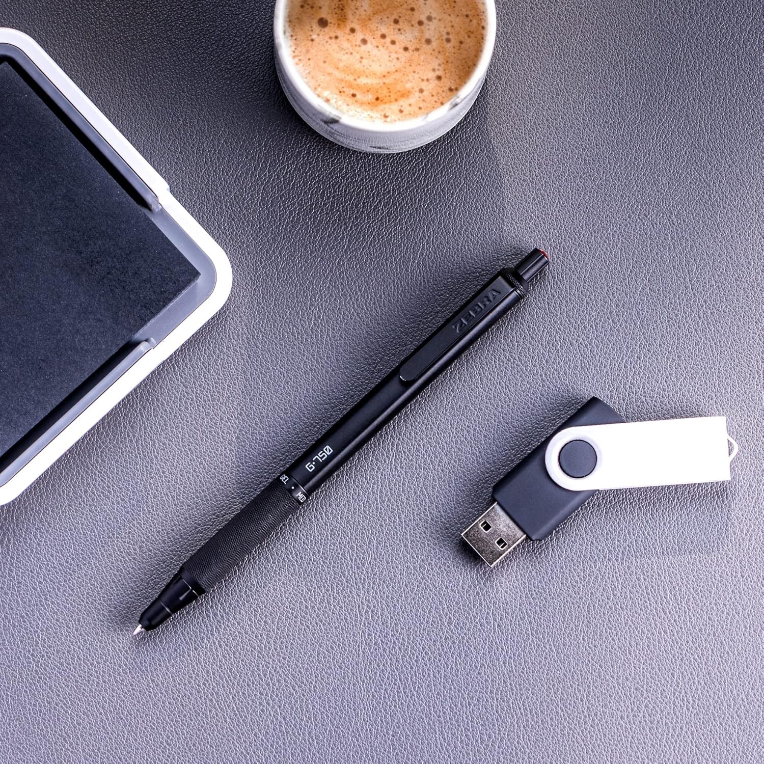 Premium Writing Set, G-750 and M-701 Retractable Gel Black Ink Pen/Pencil Set,