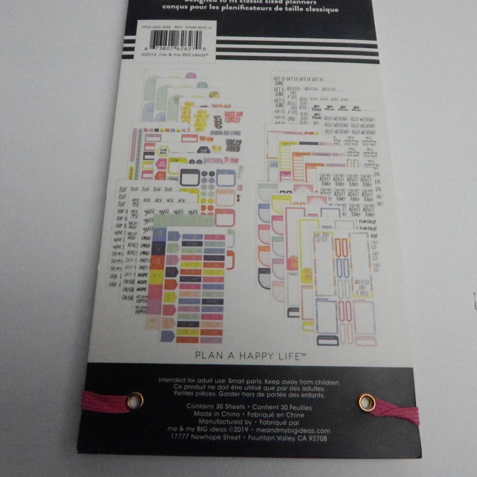 The Happy Planner 8 Sticker Books Sheets Lot of 8 Books