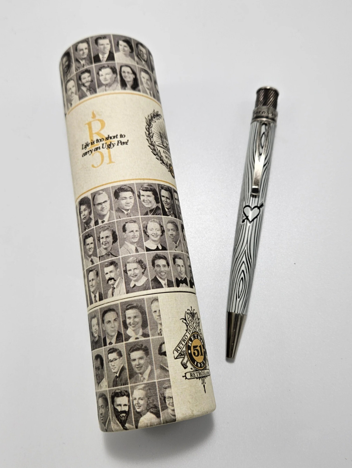 Retro 51 Juliet Heart Tree Vintage Metalsmith Roller Ball Pen (VRR-1338)